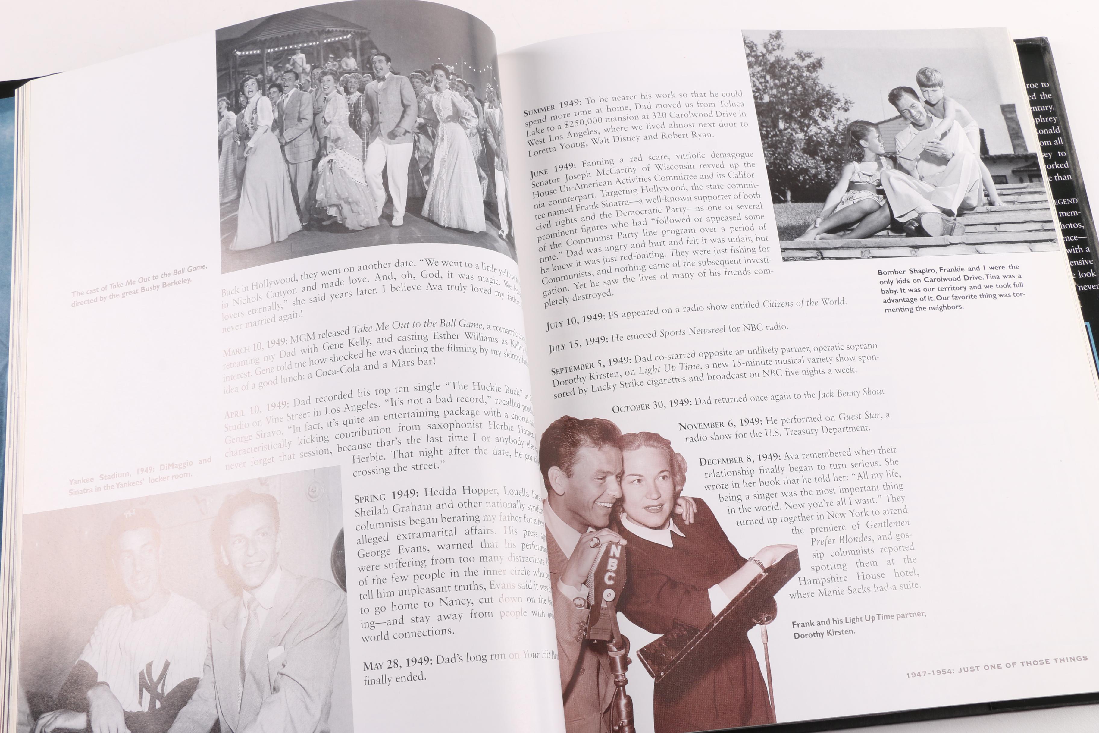 Frank Sinatra Books and Collector's Plaque