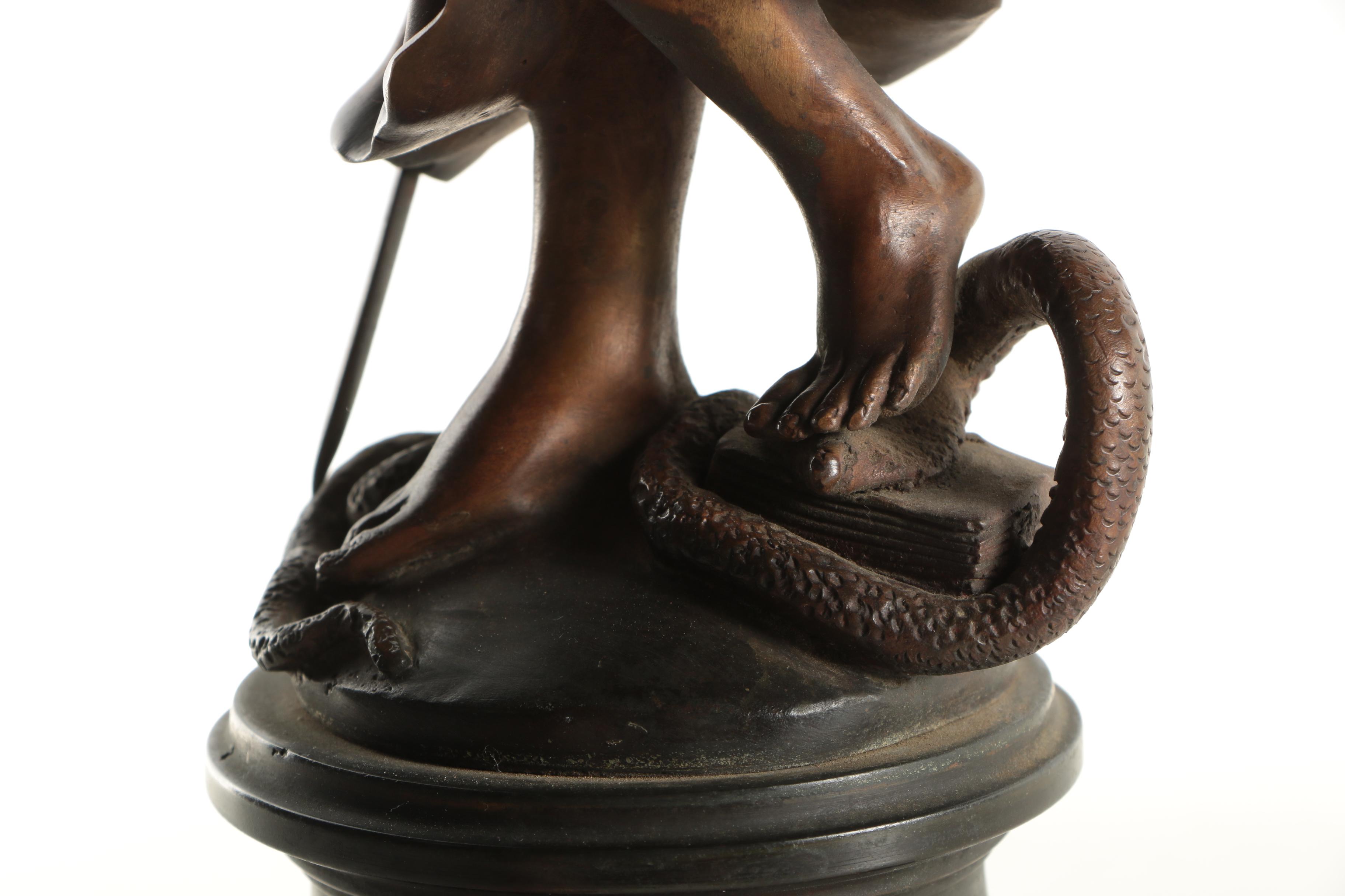 Brass Sculpture of Lady Justice