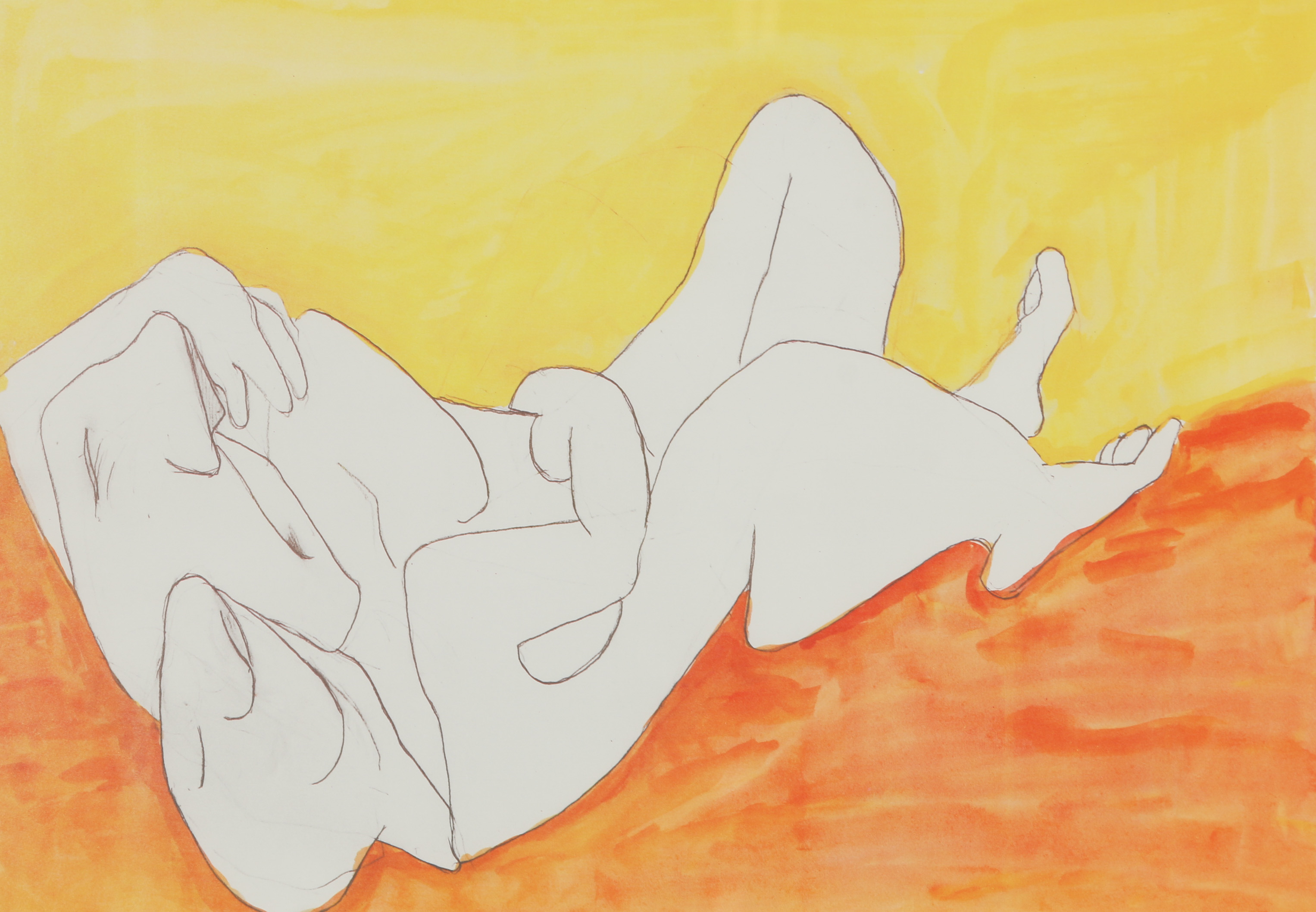 Maria Lassnig Limited Edition Offset Lithograph "Aus der Edition Friendship"