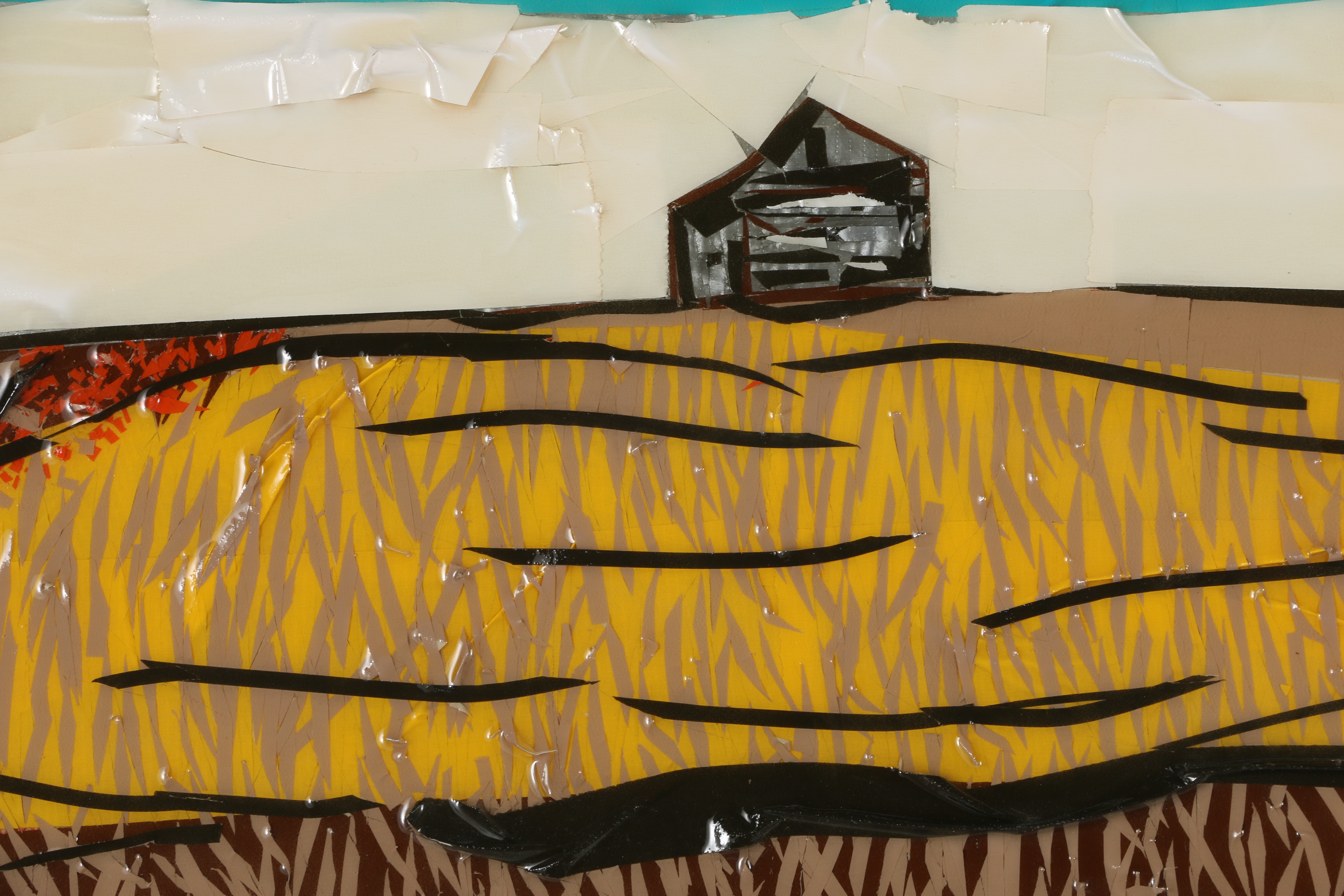 Joe Girandola Mixed Media Drawing "Senza Christina (ode to Wyeth)"