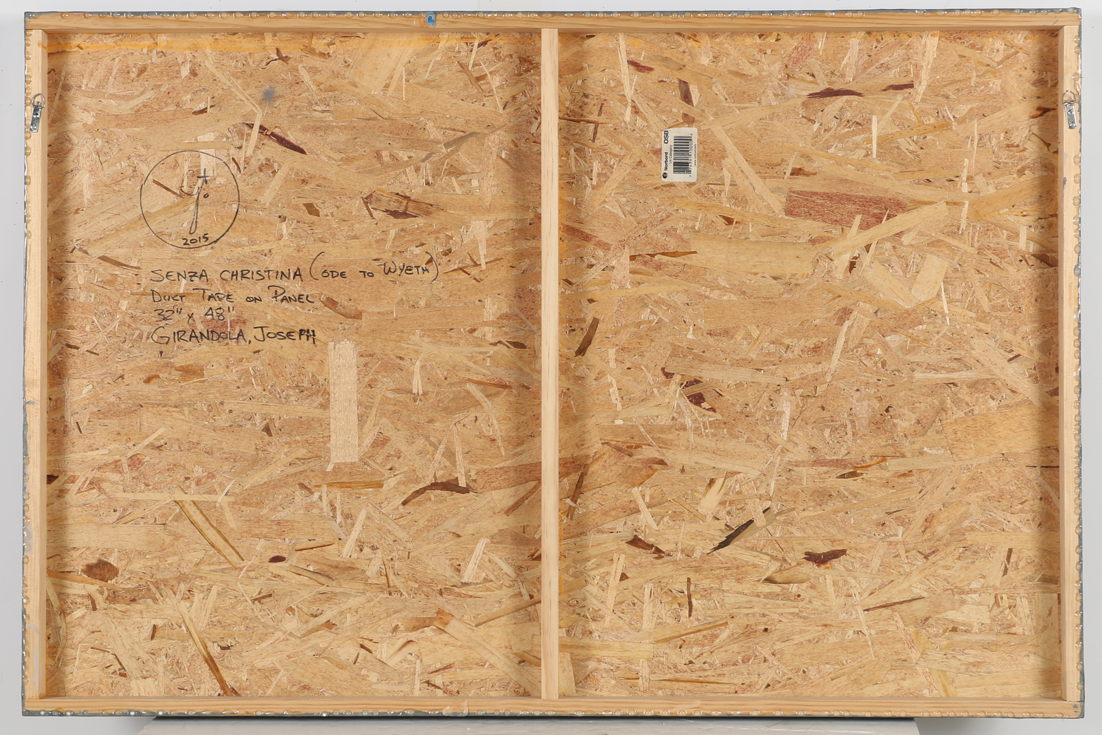 Joe Girandola Mixed Media Drawing "Senza Christina (ode to Wyeth)"