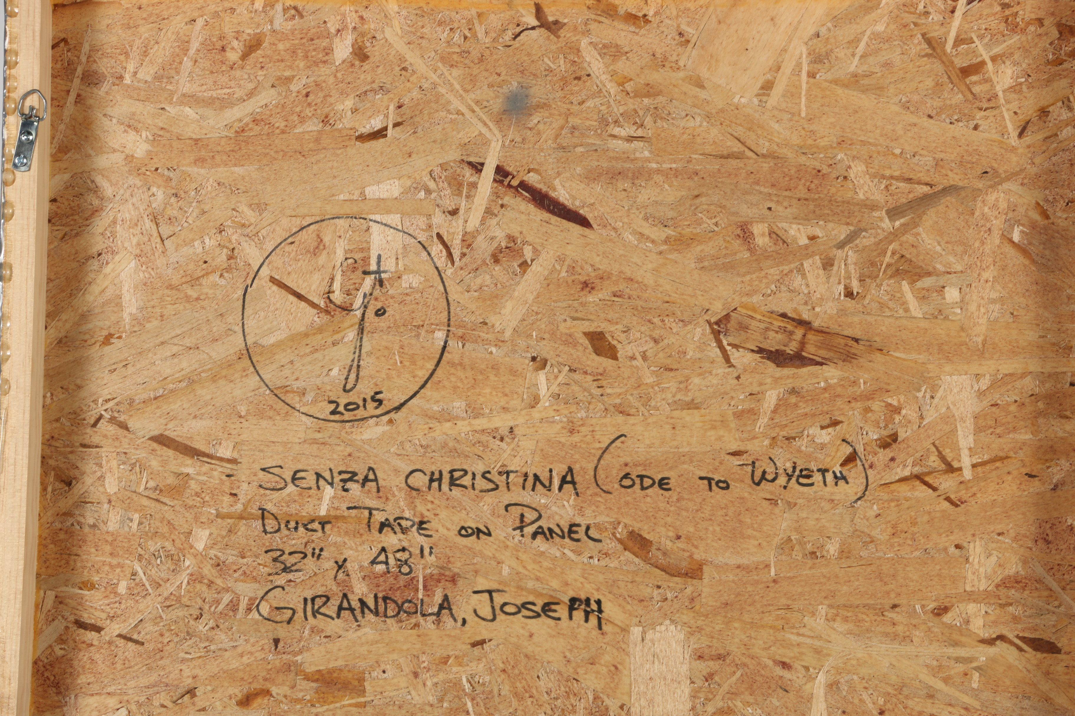 Joe Girandola Mixed Media Drawing "Senza Christina (ode to Wyeth)"