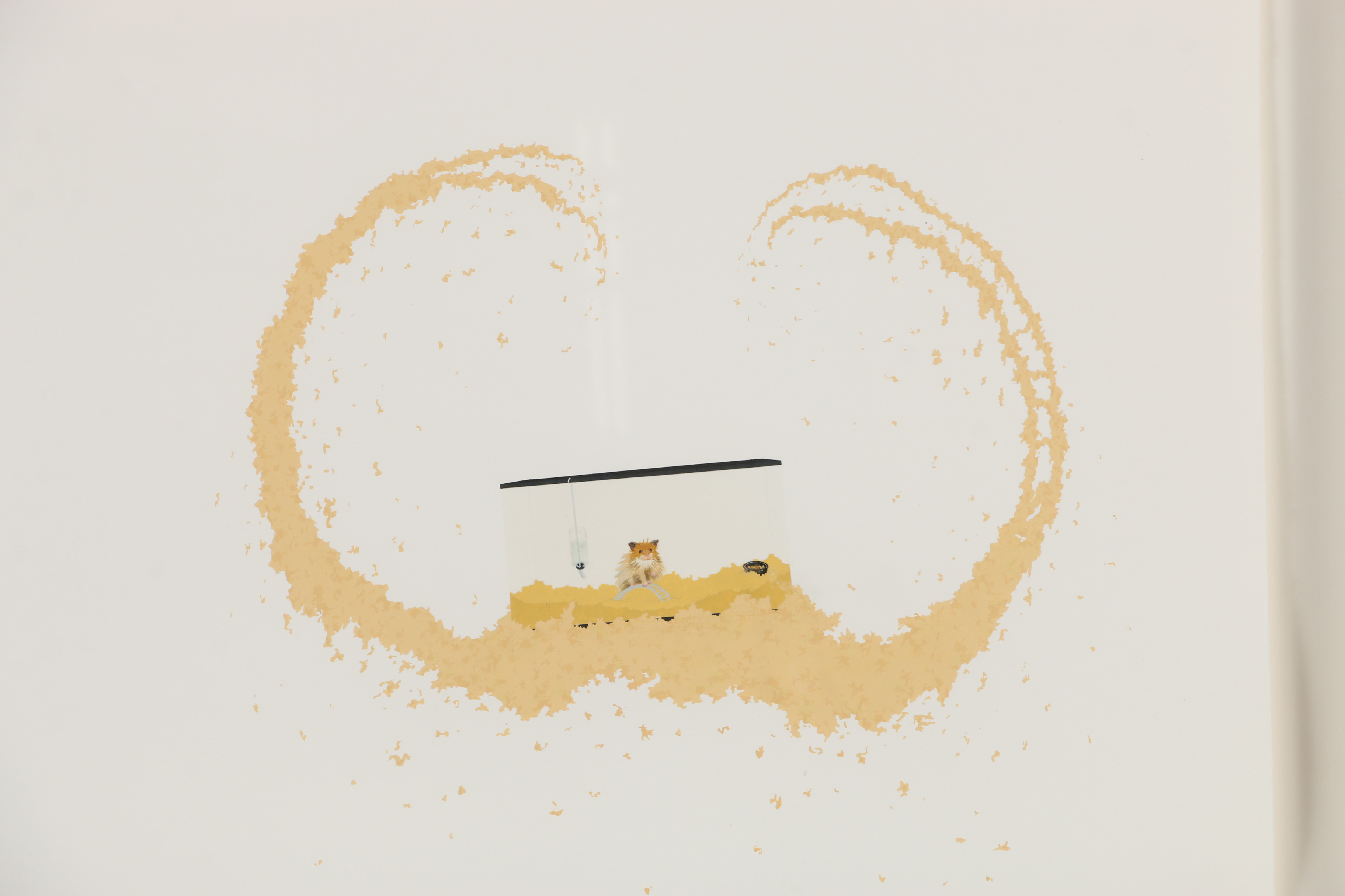 Gouache Painting of Hamster