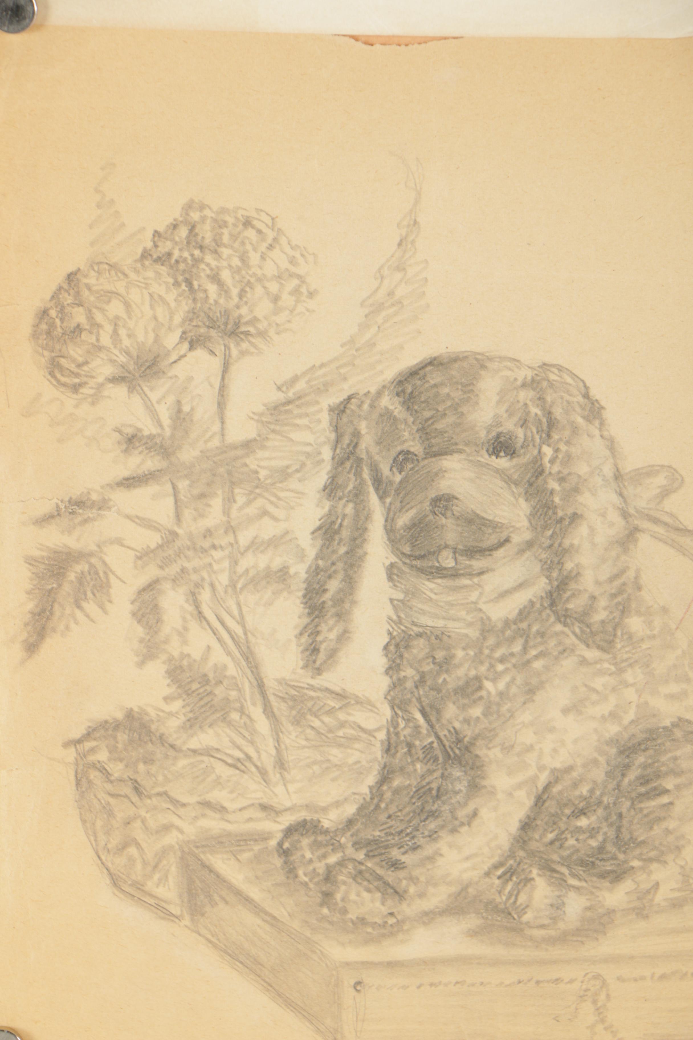 Metz Graphite Sketches Featuring Portraits of Men and Women