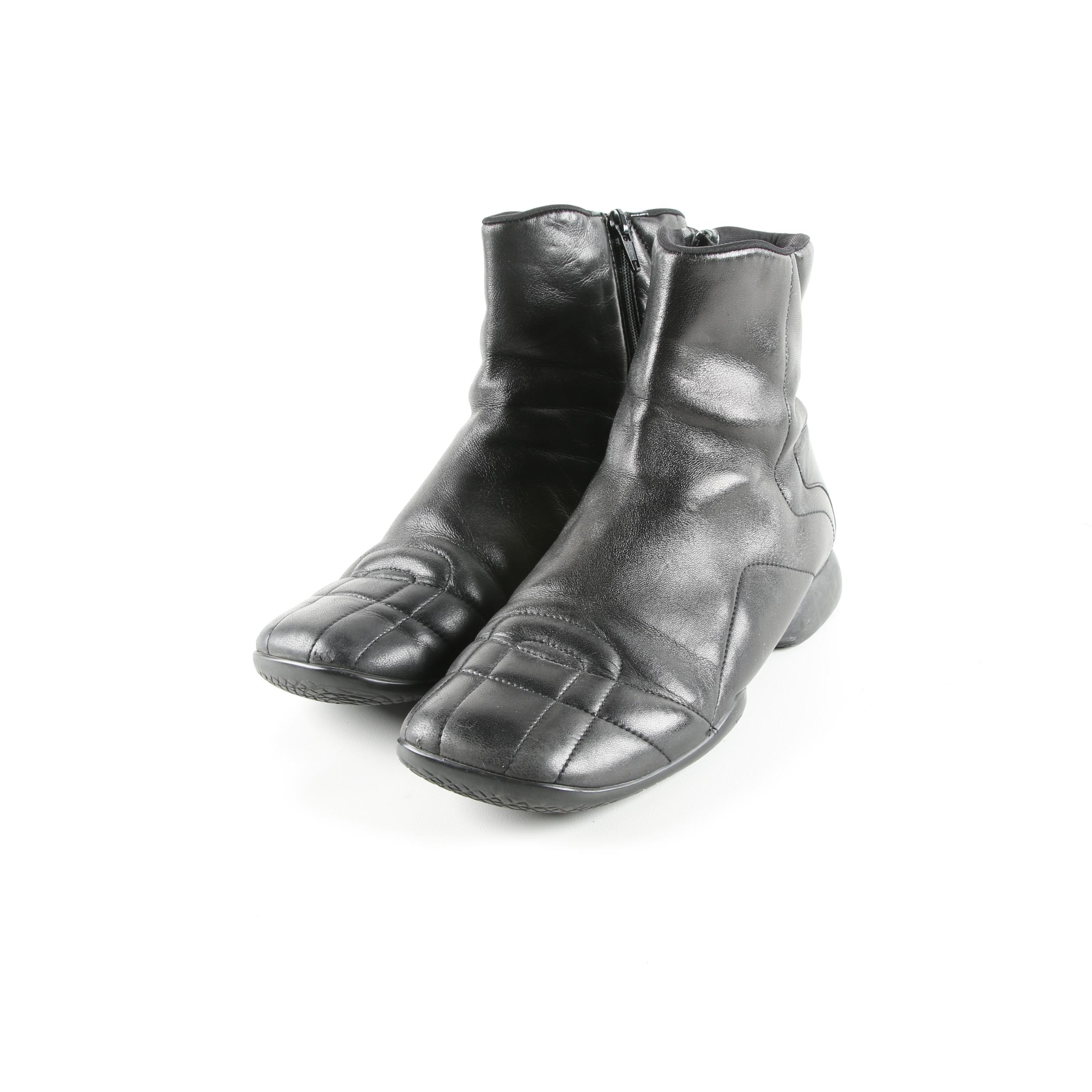 Women's Prada Black Leather Boots