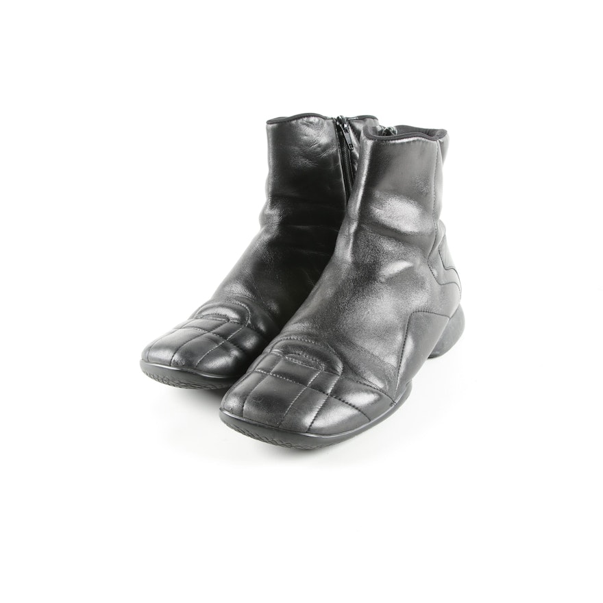 Women's Prada Black Leather Boots