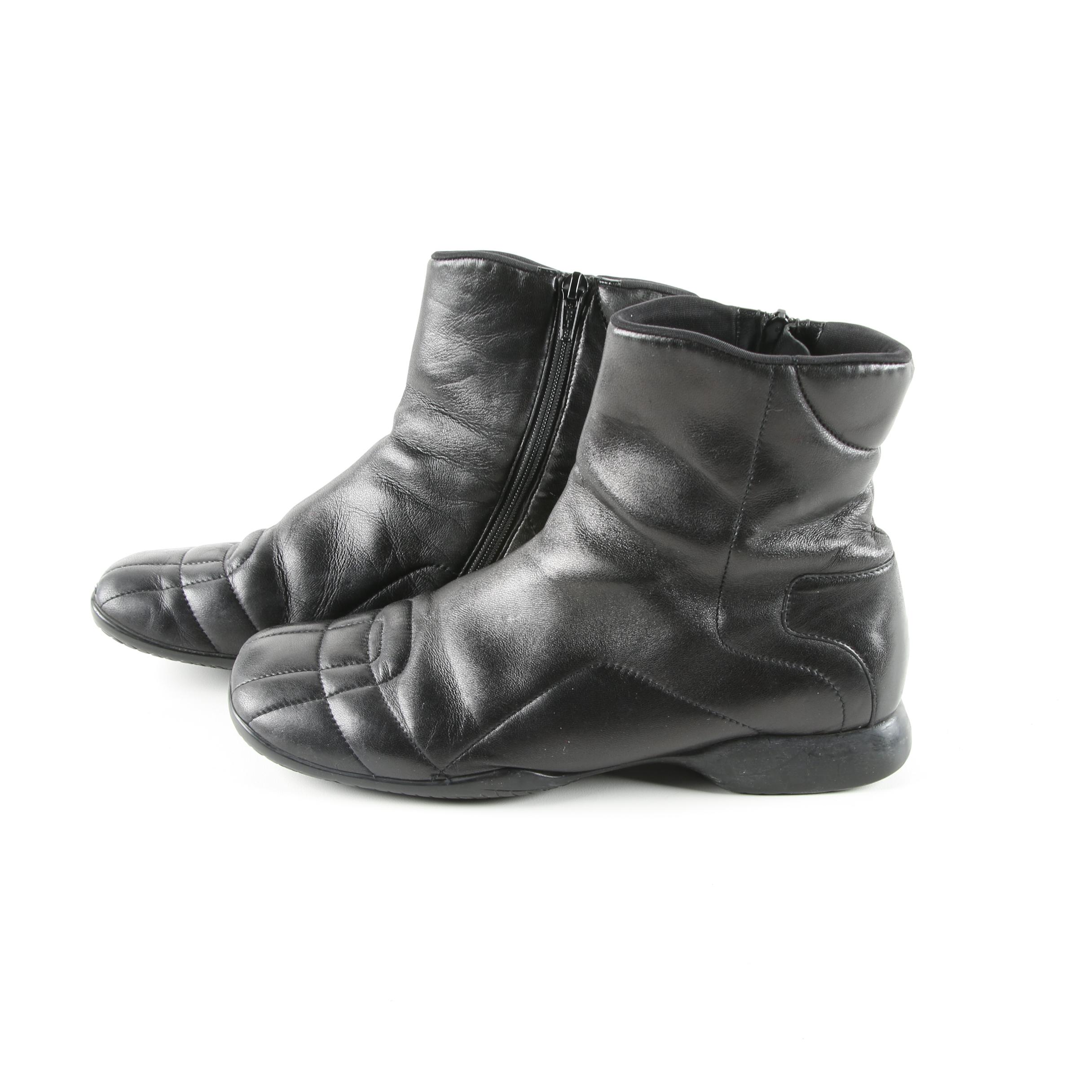 Women's Prada Black Leather Boots