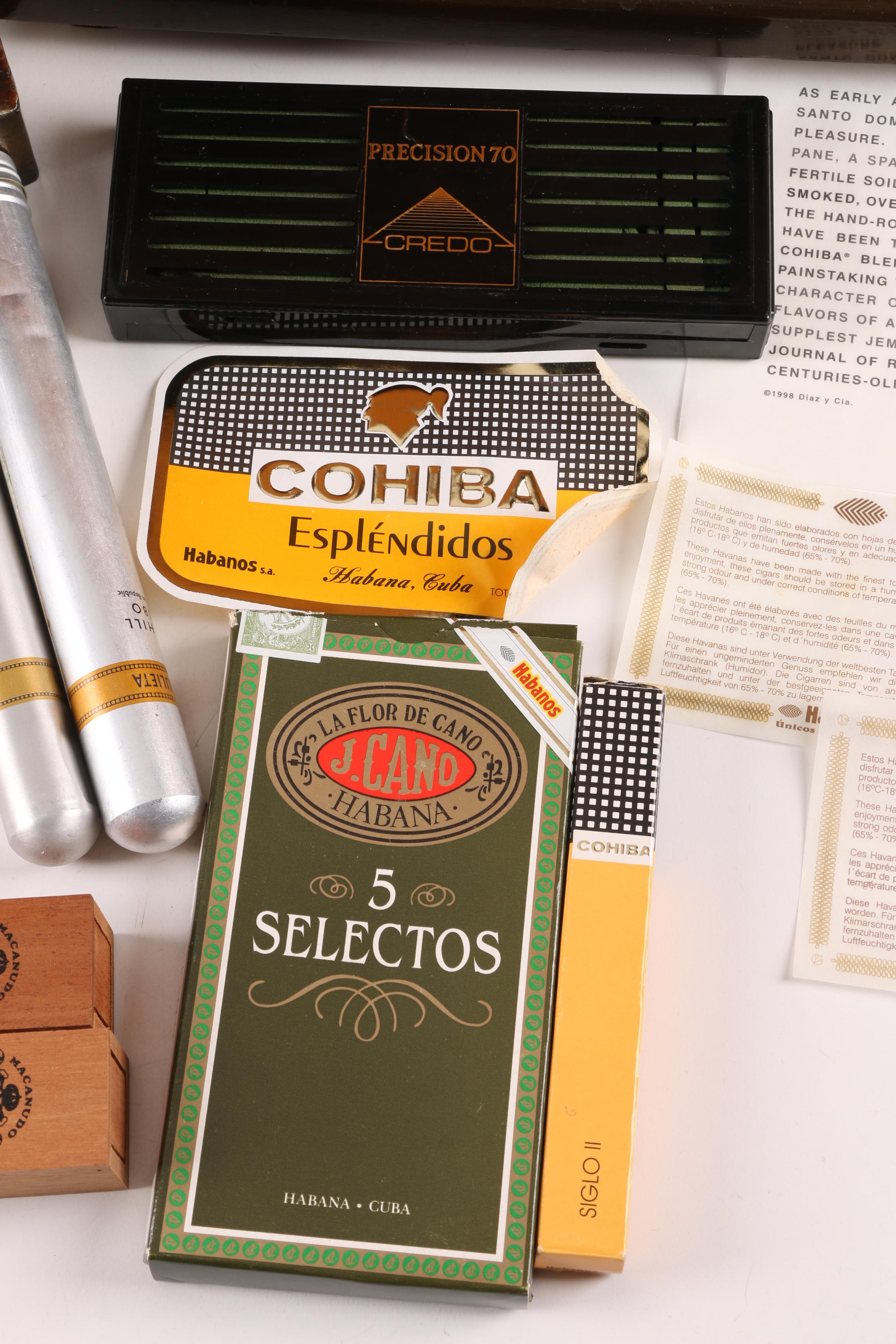 Cigar Accessories and Lap Desk