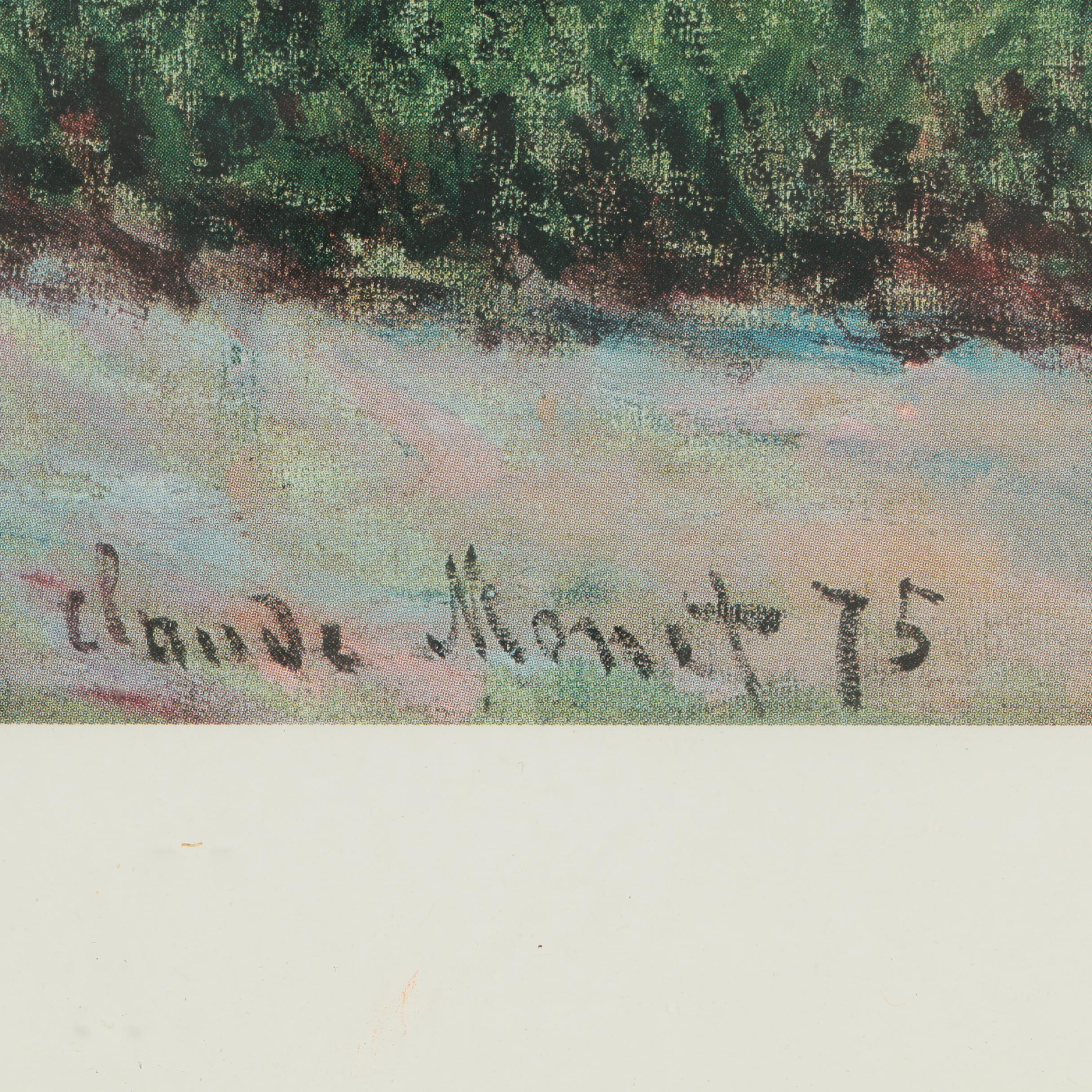 Offset Lithograph After Claude Monet's "Camille Monet and a Child"