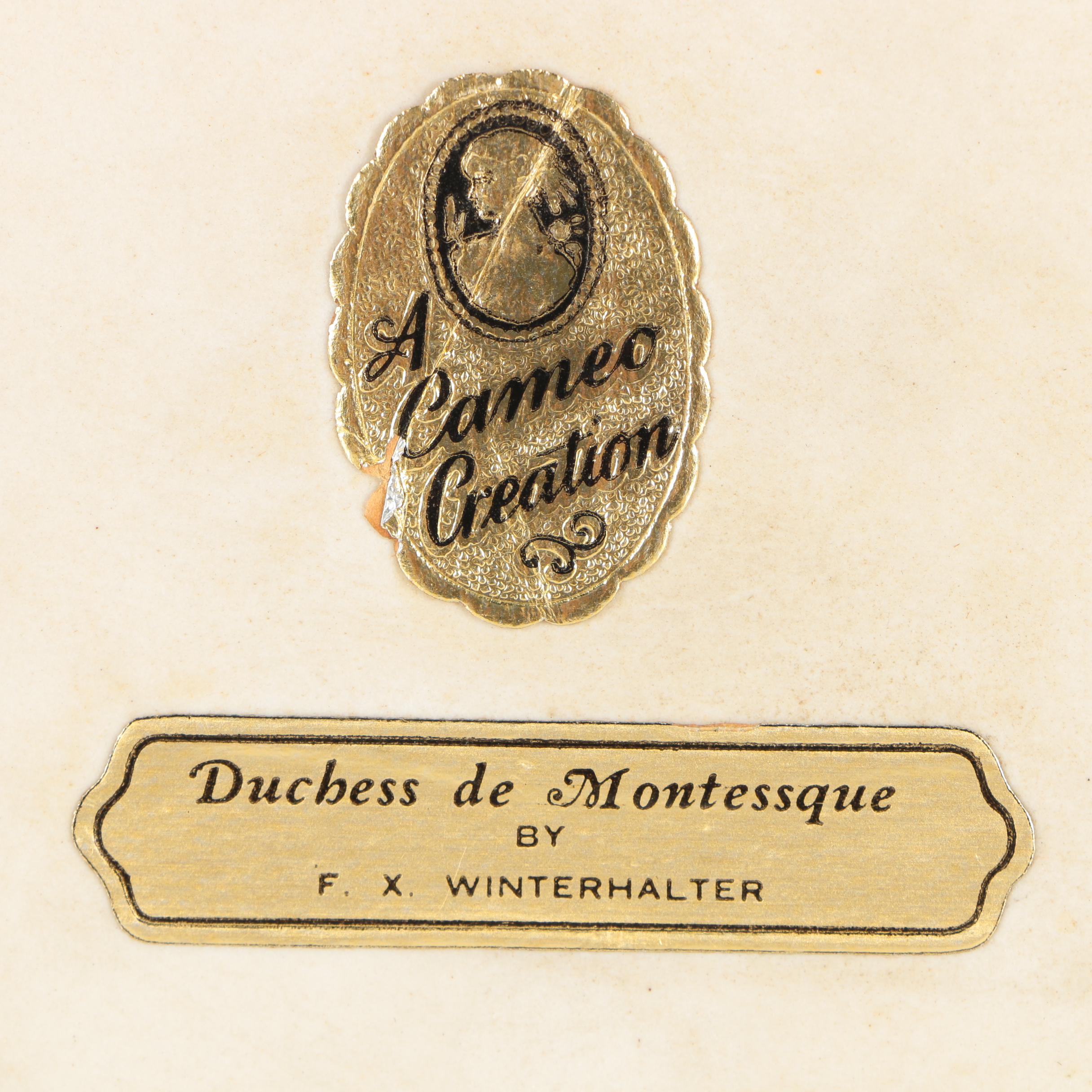 Cameo Creation Offset Lithograph Portraits in Porcelain Frames