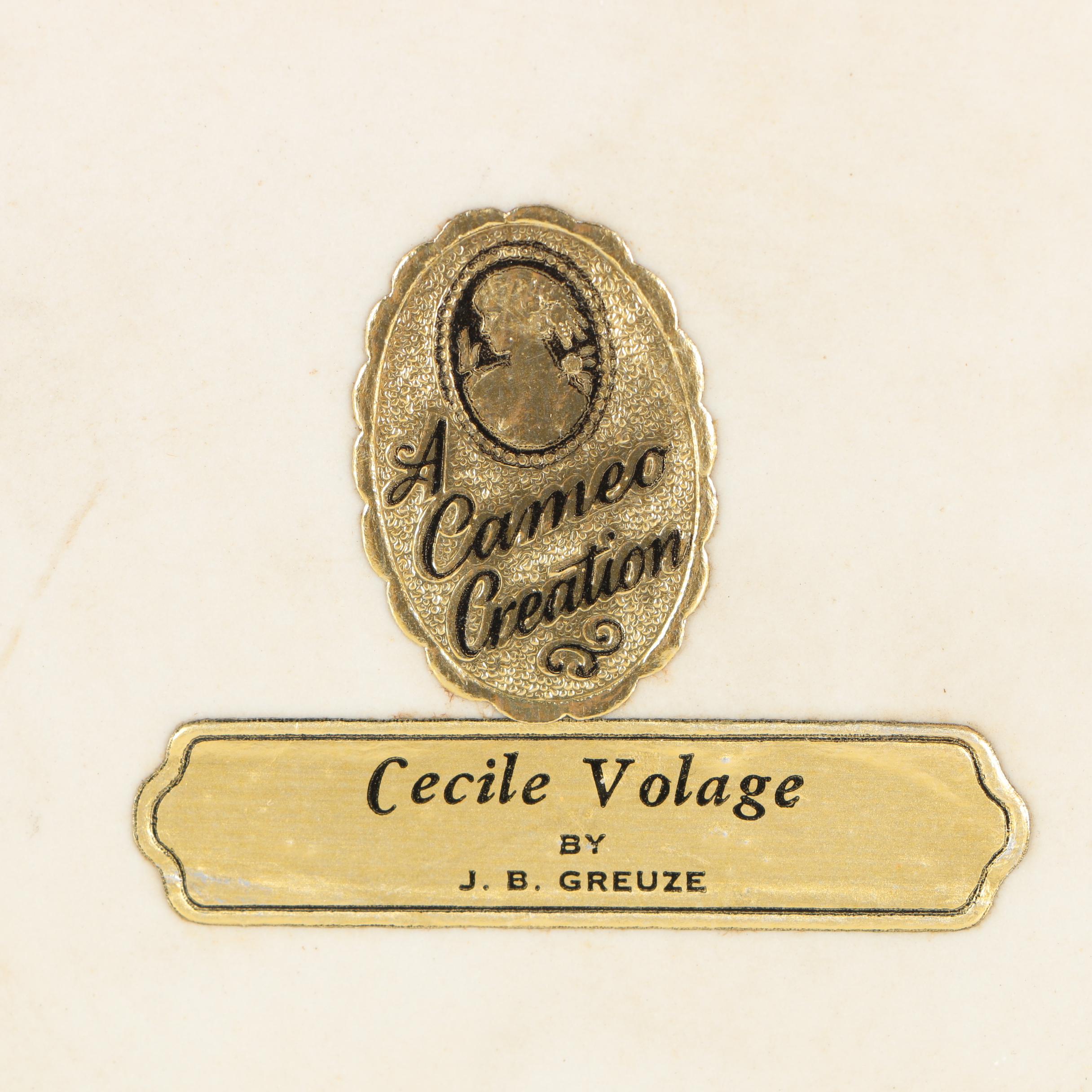 Cameo Creation Offset Lithograph Portraits in Porcelain Frames