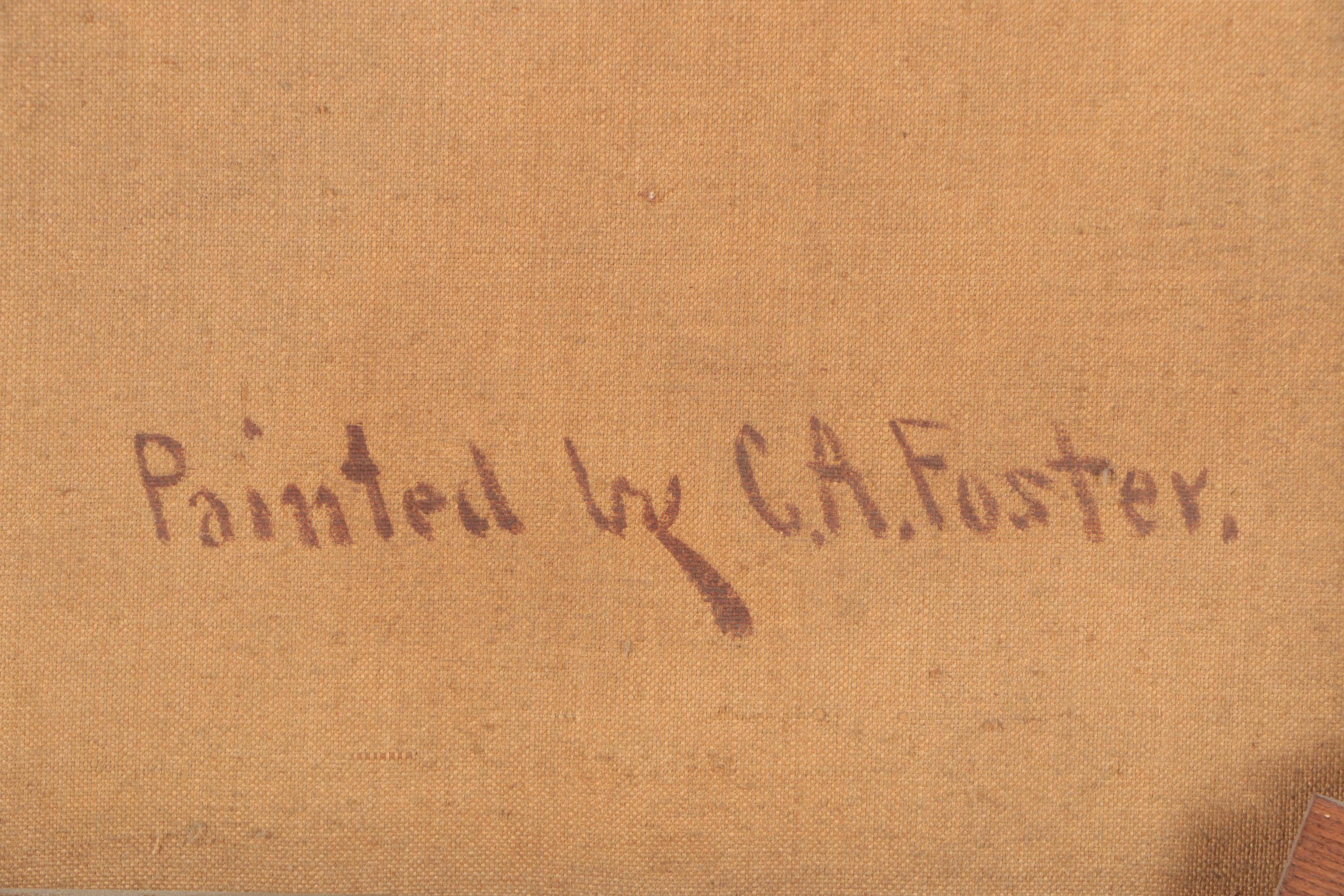 Antique Oil Painting Portraits Attributed to Charles Andrew Foster