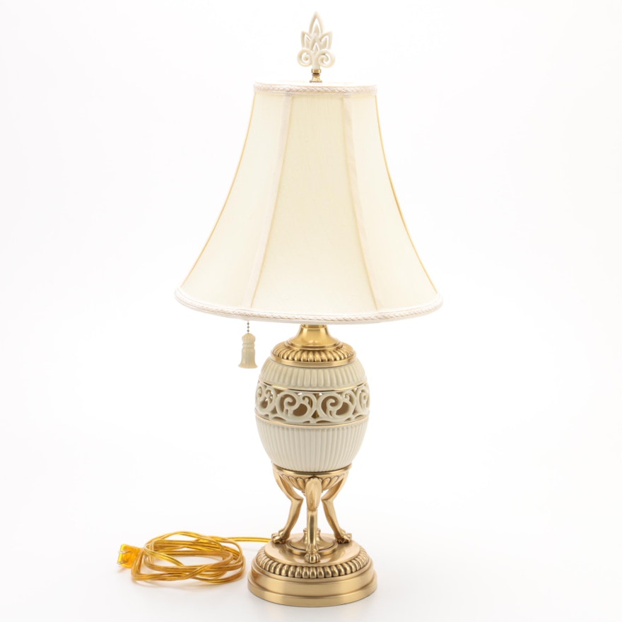 Lenox By Quoizel Porcelain Table Lamp