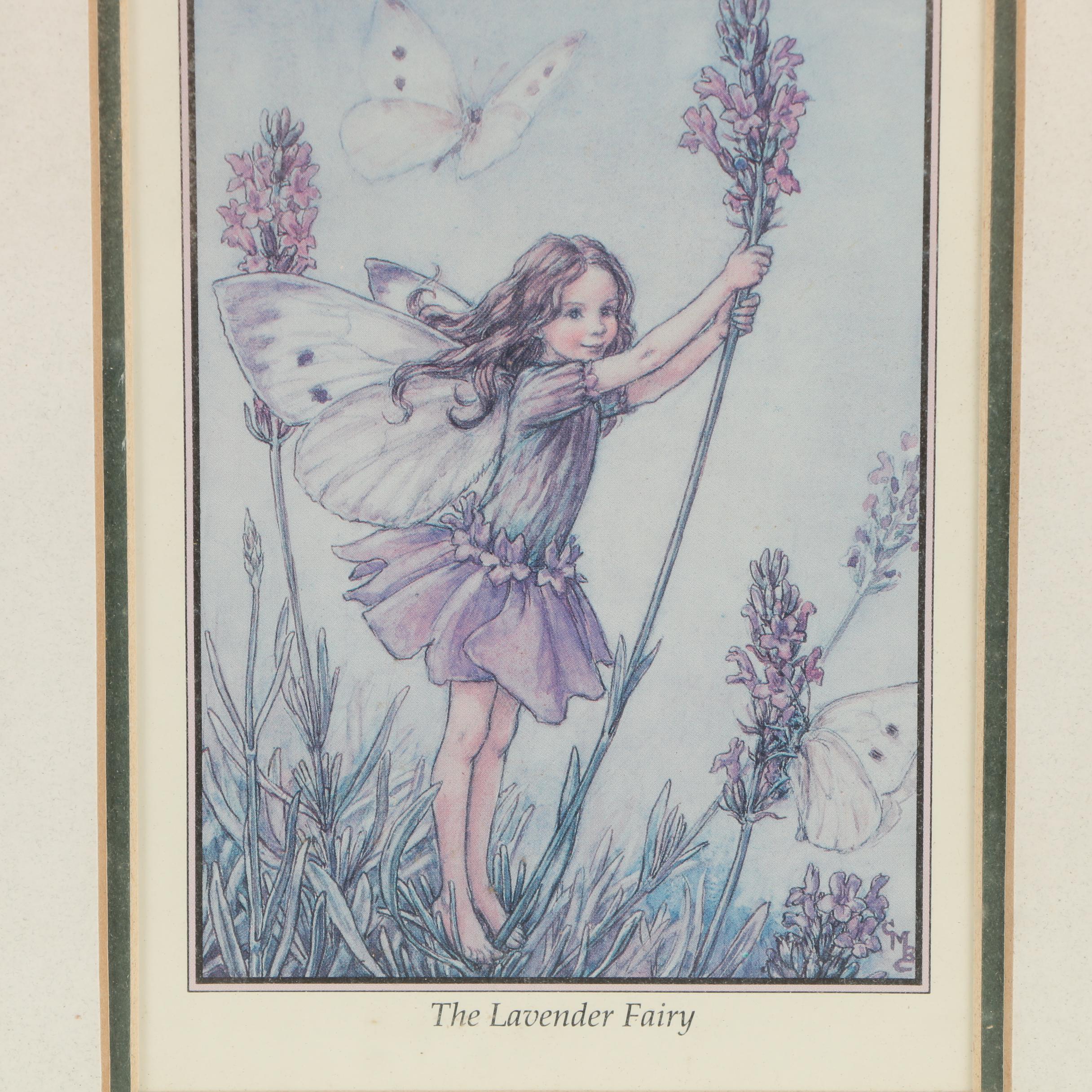 Offset Lithographs After Cicely Mary Barker Including "The Lavender Fairy"