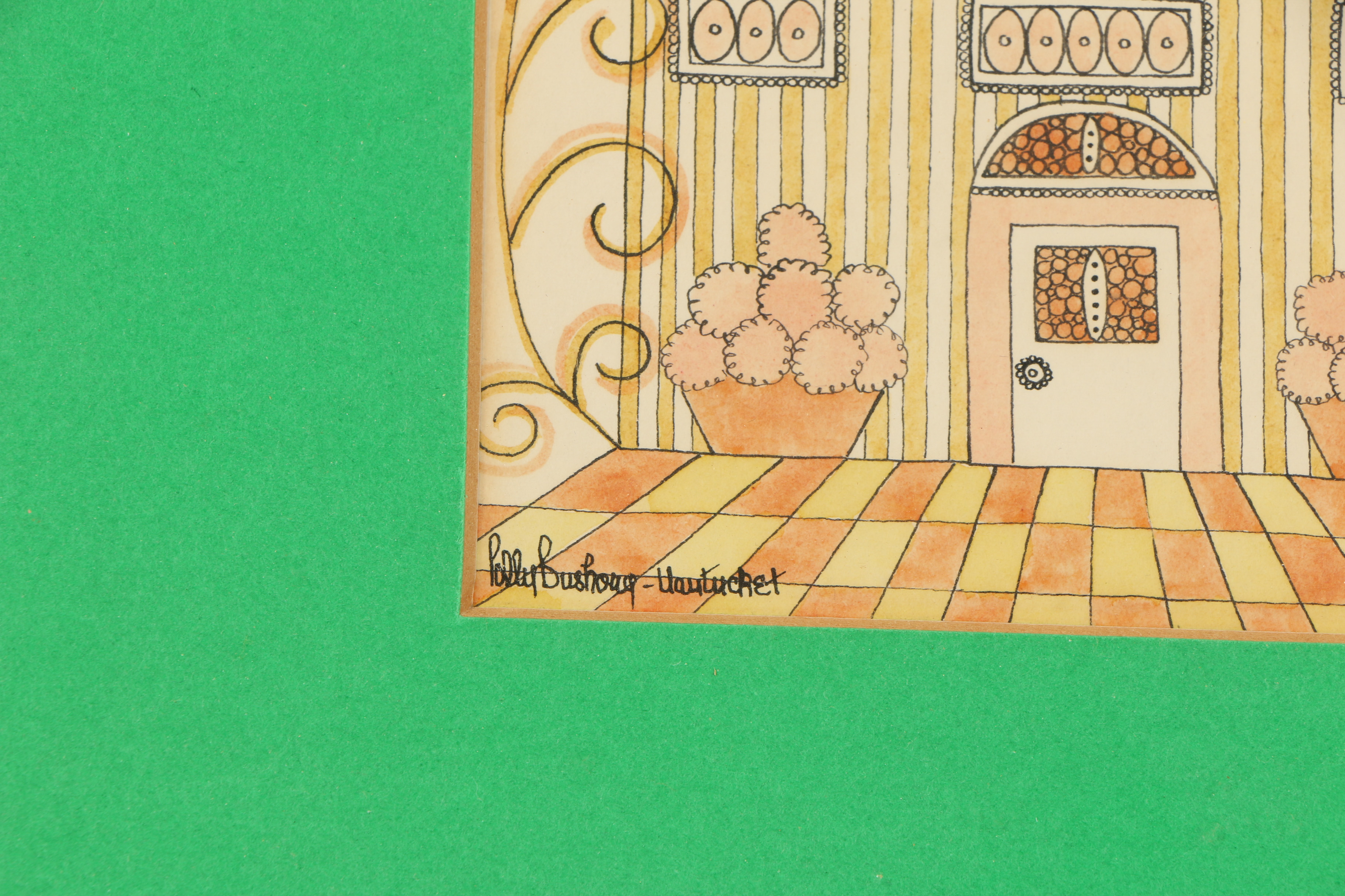 Polly Bushong Drawings Featuring "Five O'Clock"