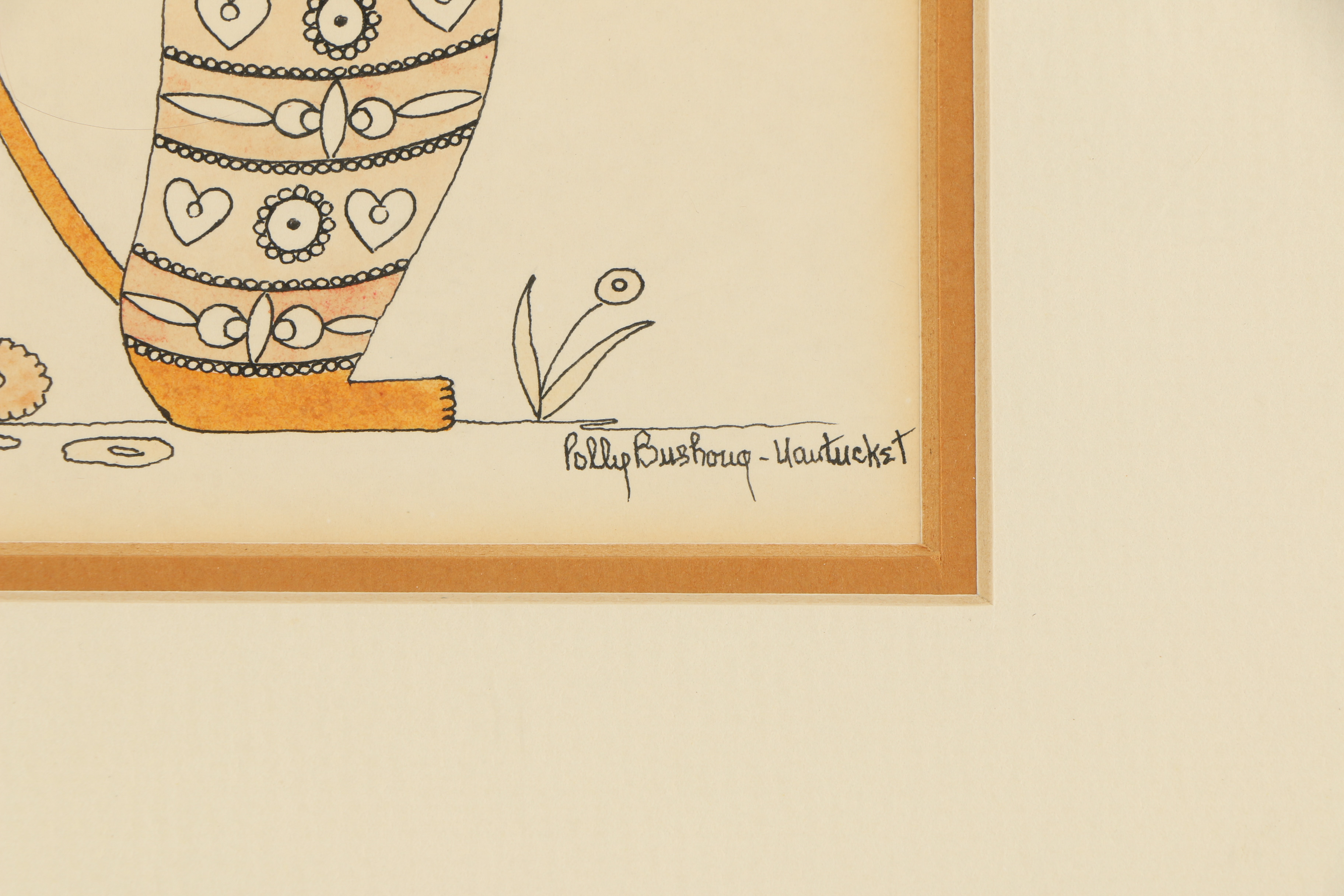 Polly Bushong Drawings Featuring "Five O'Clock"