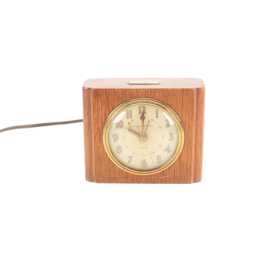 Mid Century General Electric Art Deco Alarm Clock