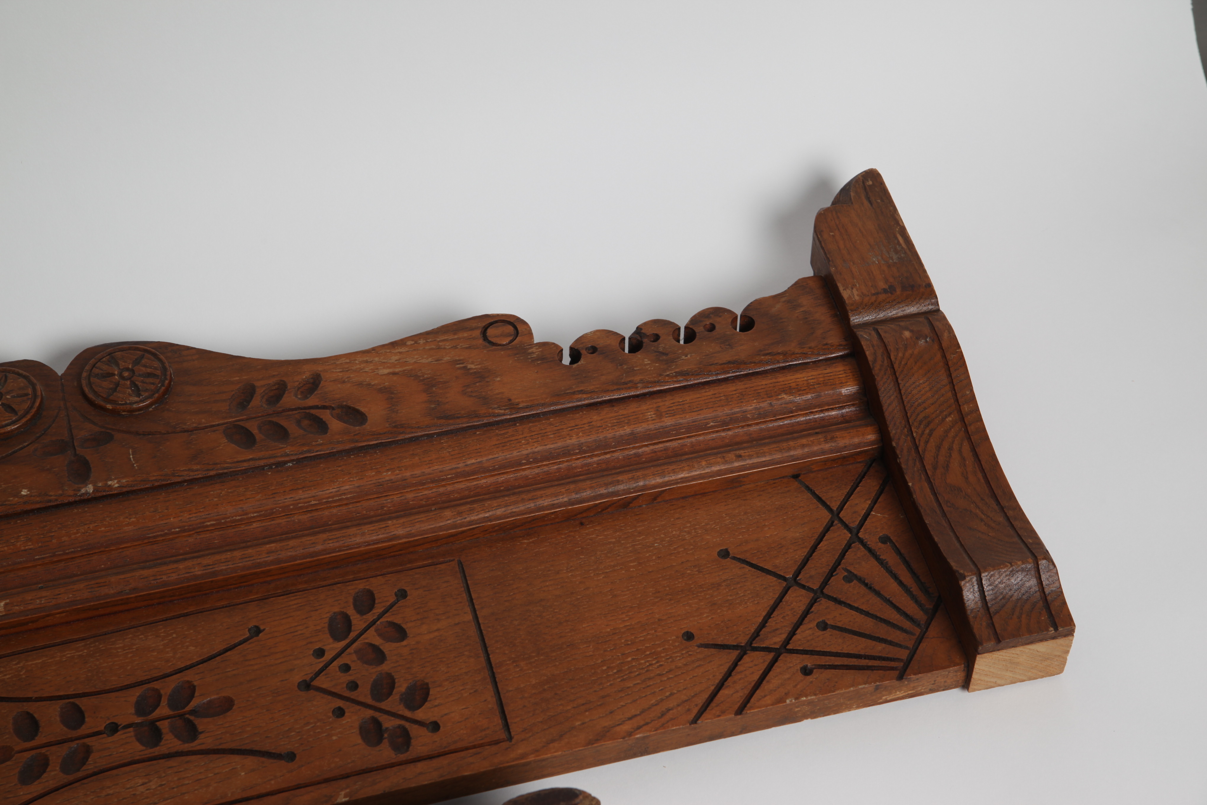 Antique Walnut Eastlake Cornice Pieces