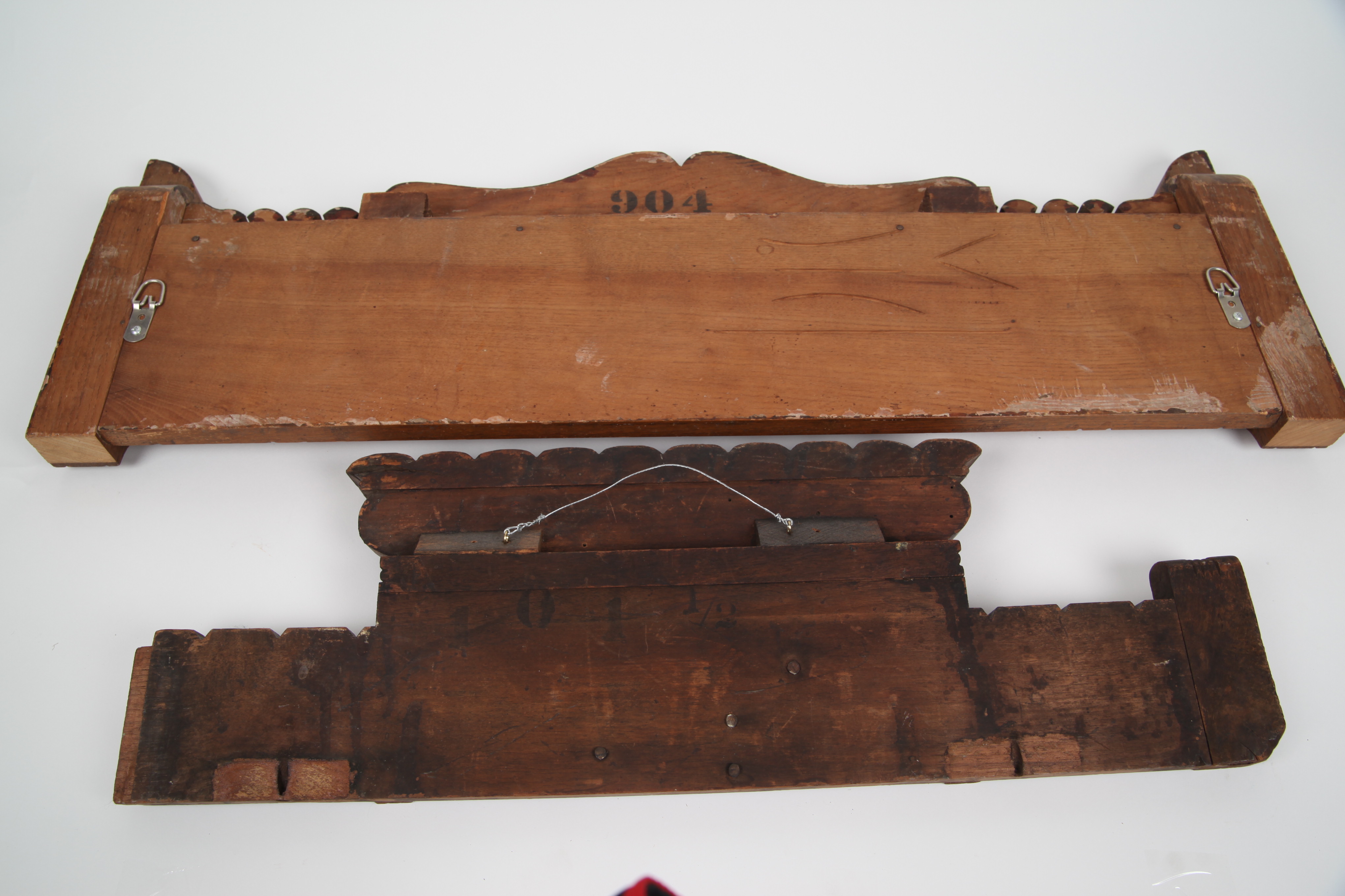 Antique Walnut Eastlake Cornice Pieces