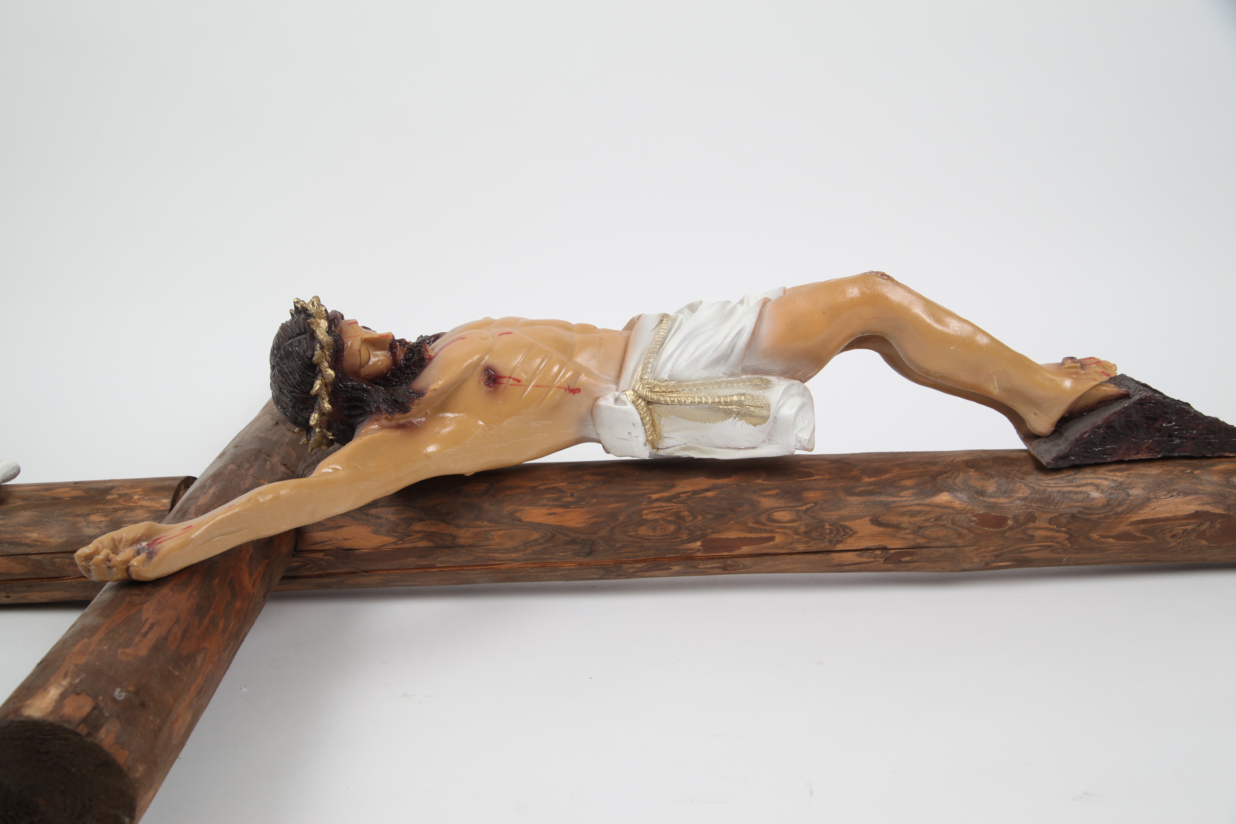 Wood and Resin Wall Crucifix