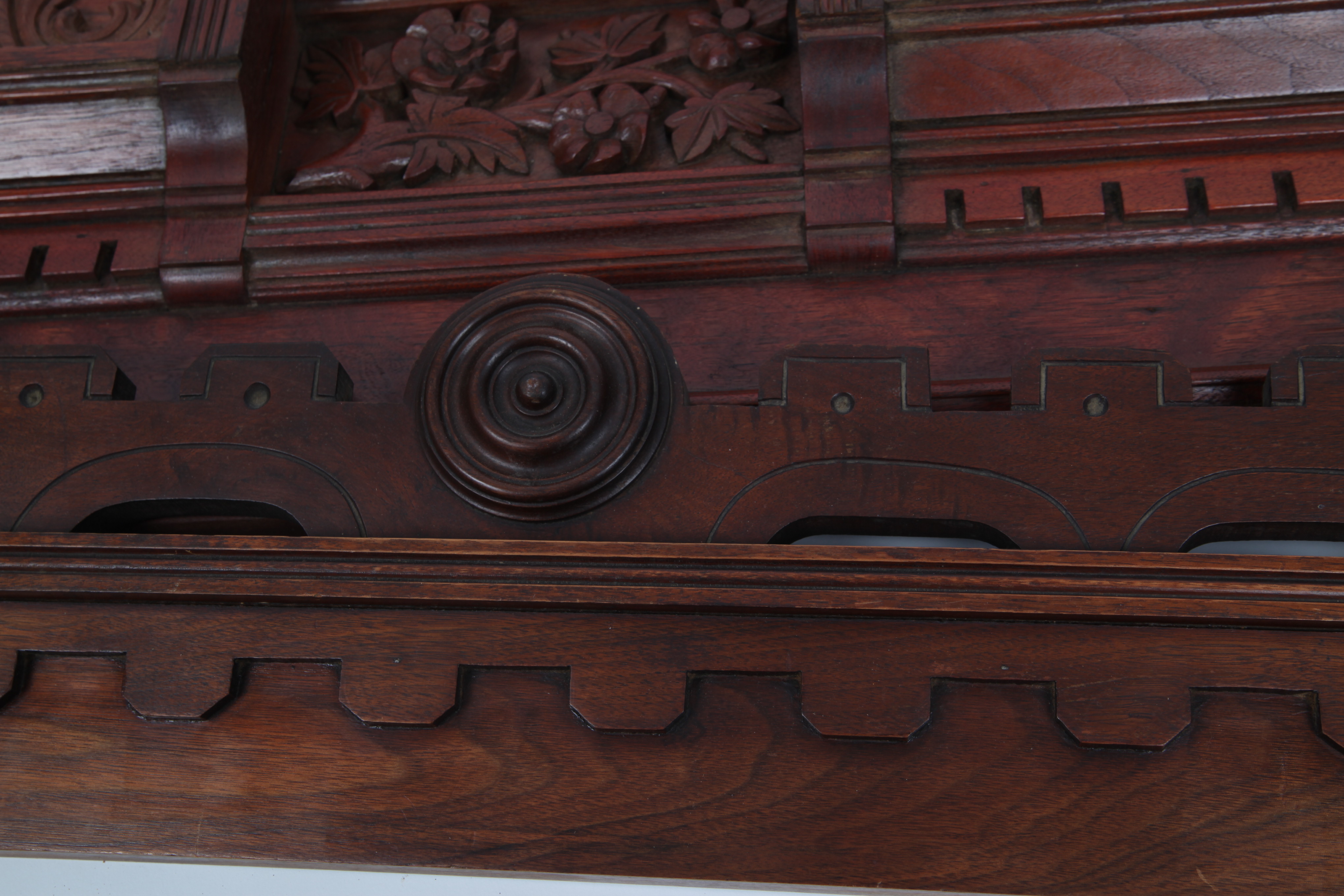 A Pair of Antique Walnut Cornices