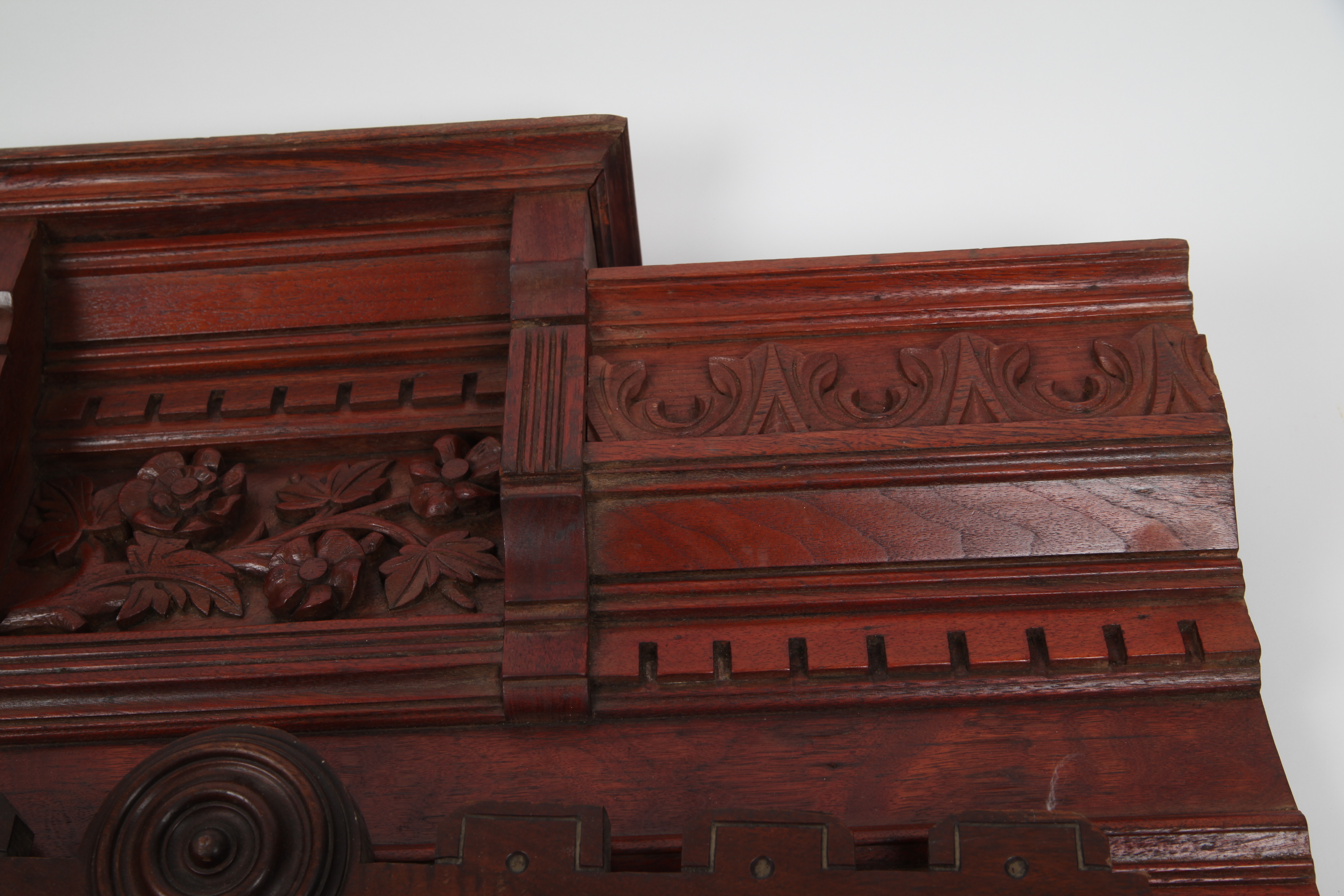 A Pair of Antique Walnut Cornices
