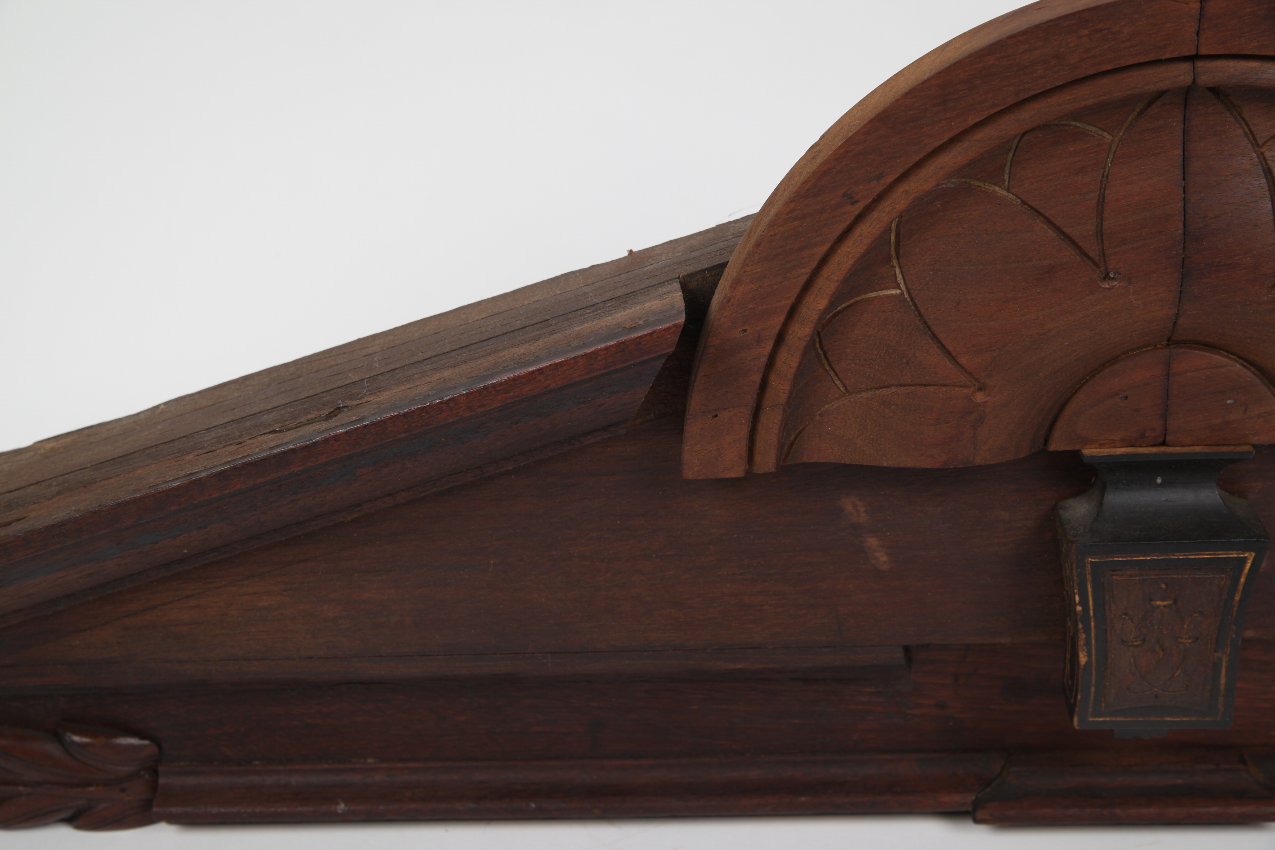 Antique Wooden Pediment
