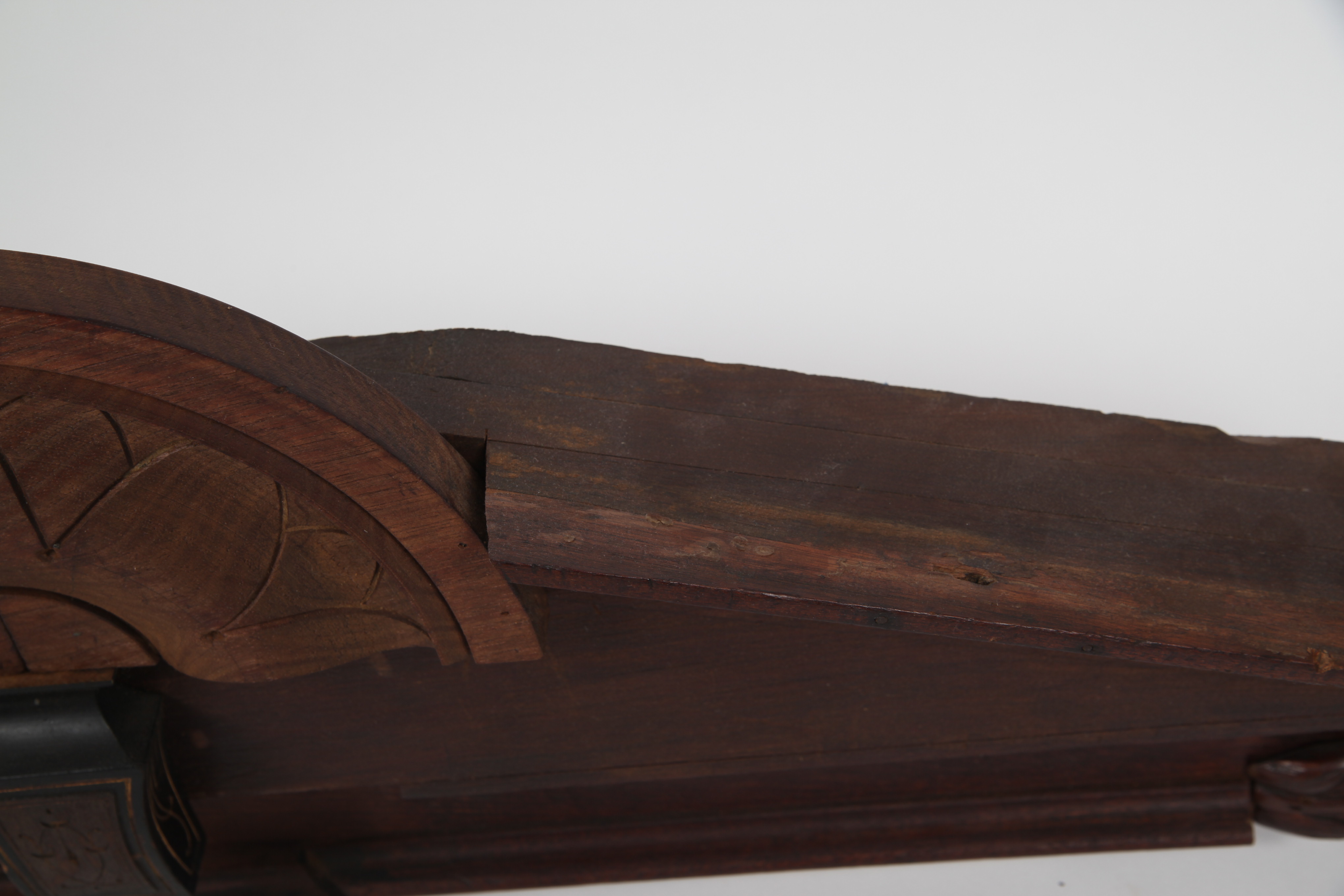 Antique Wooden Pediment