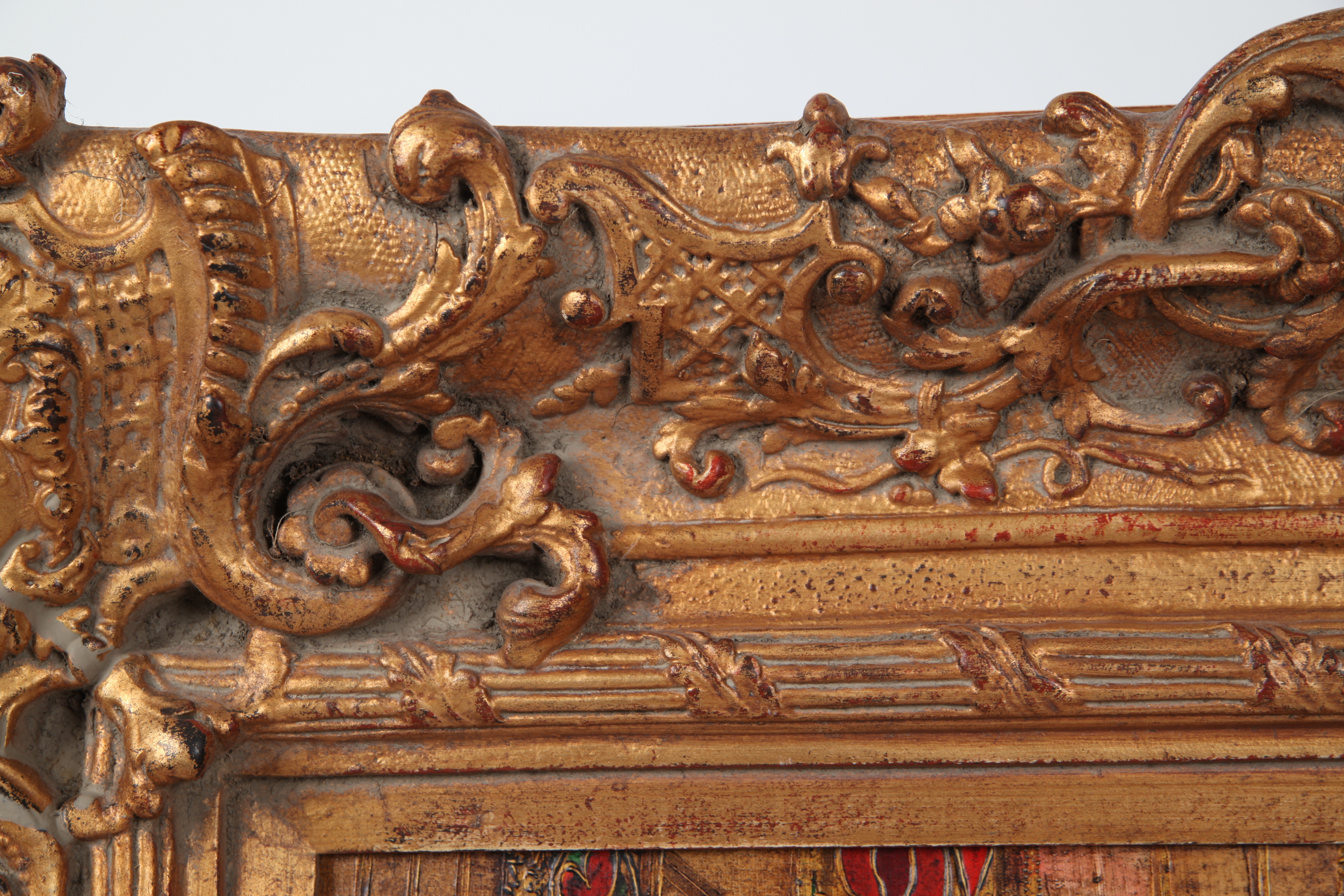 Gamiled A. Mixed Media Painting of European Cathedral Interior