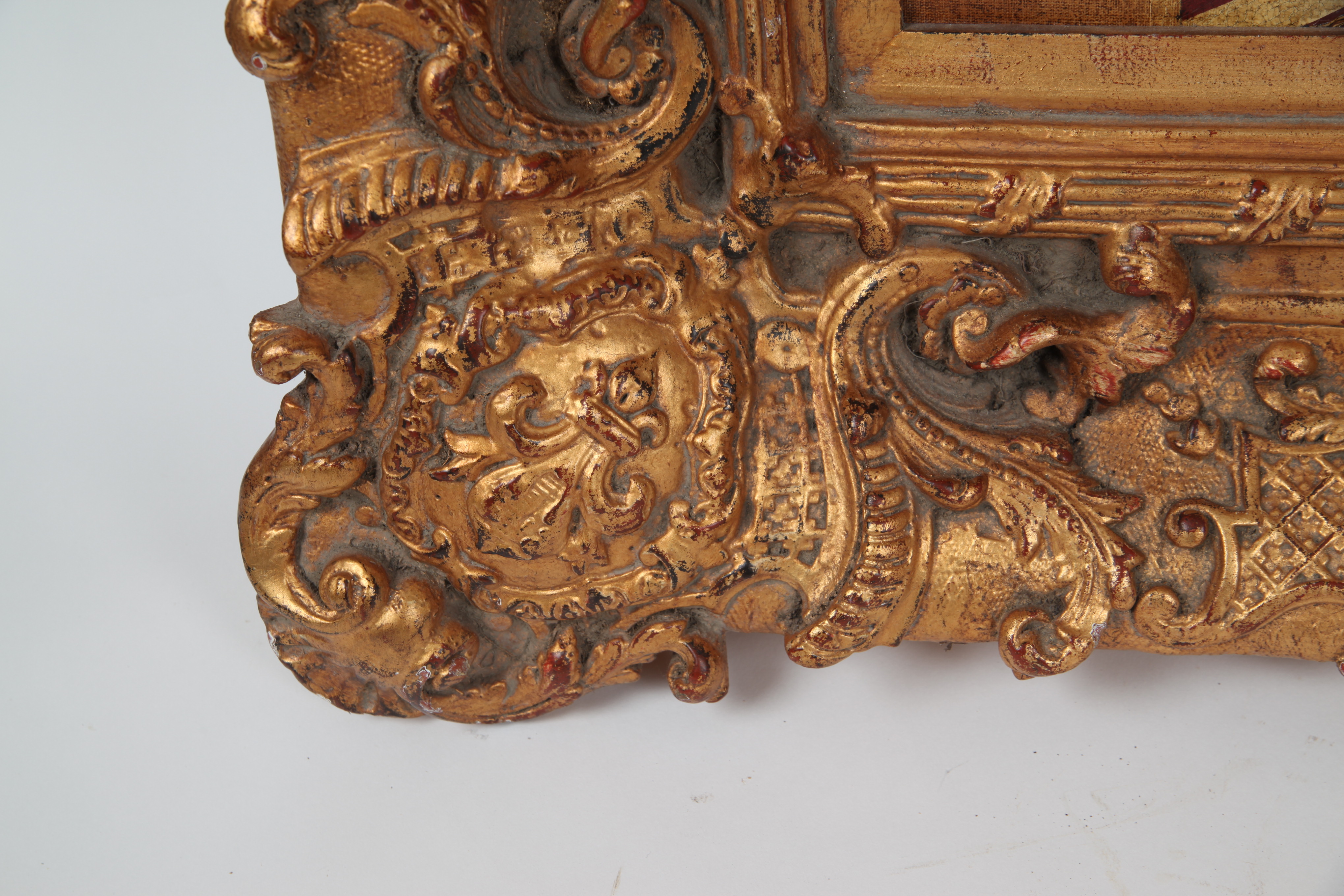 Gamiled A. Mixed Media Painting of European Cathedral Interior