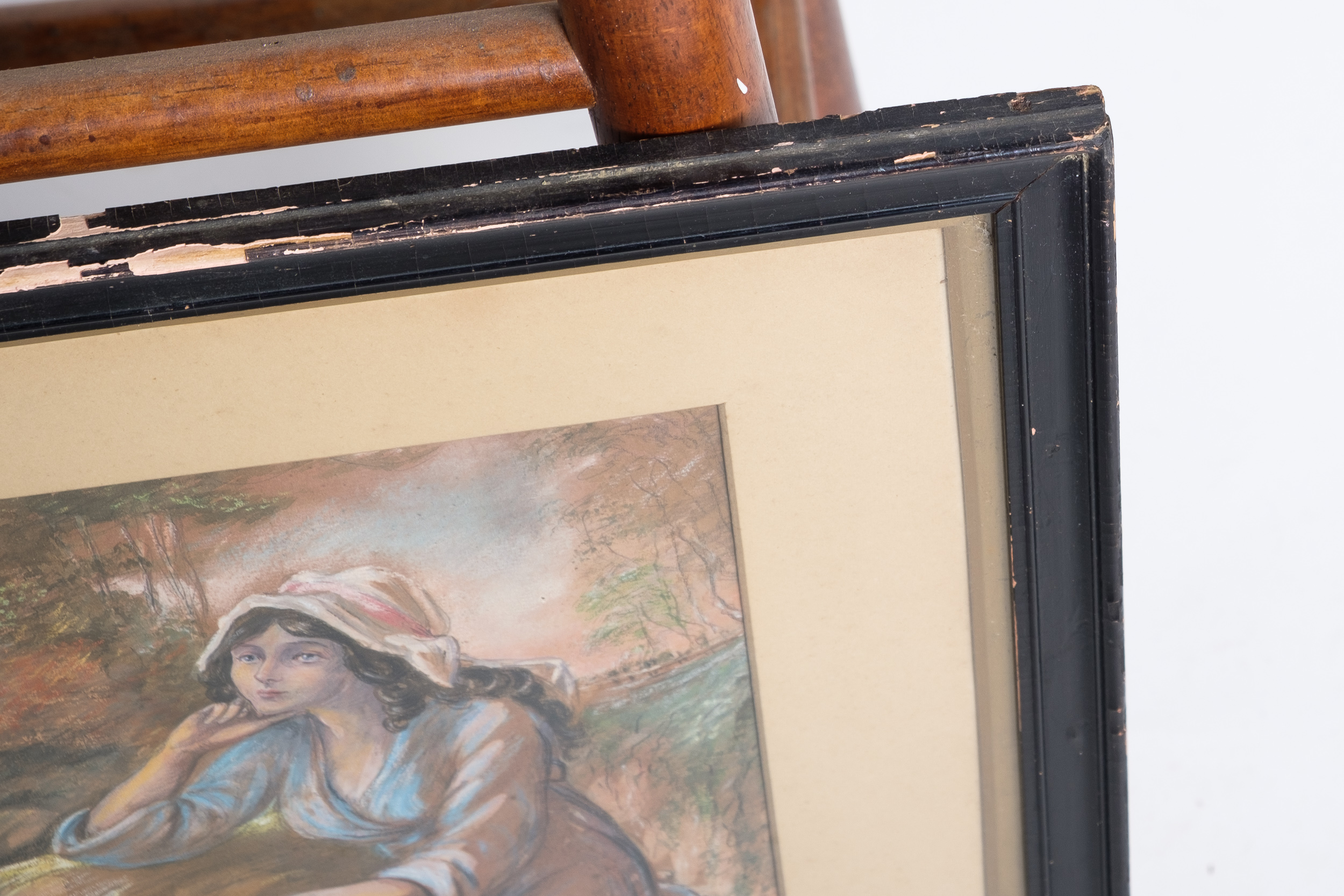 Pastel Drawing of Genre Scene