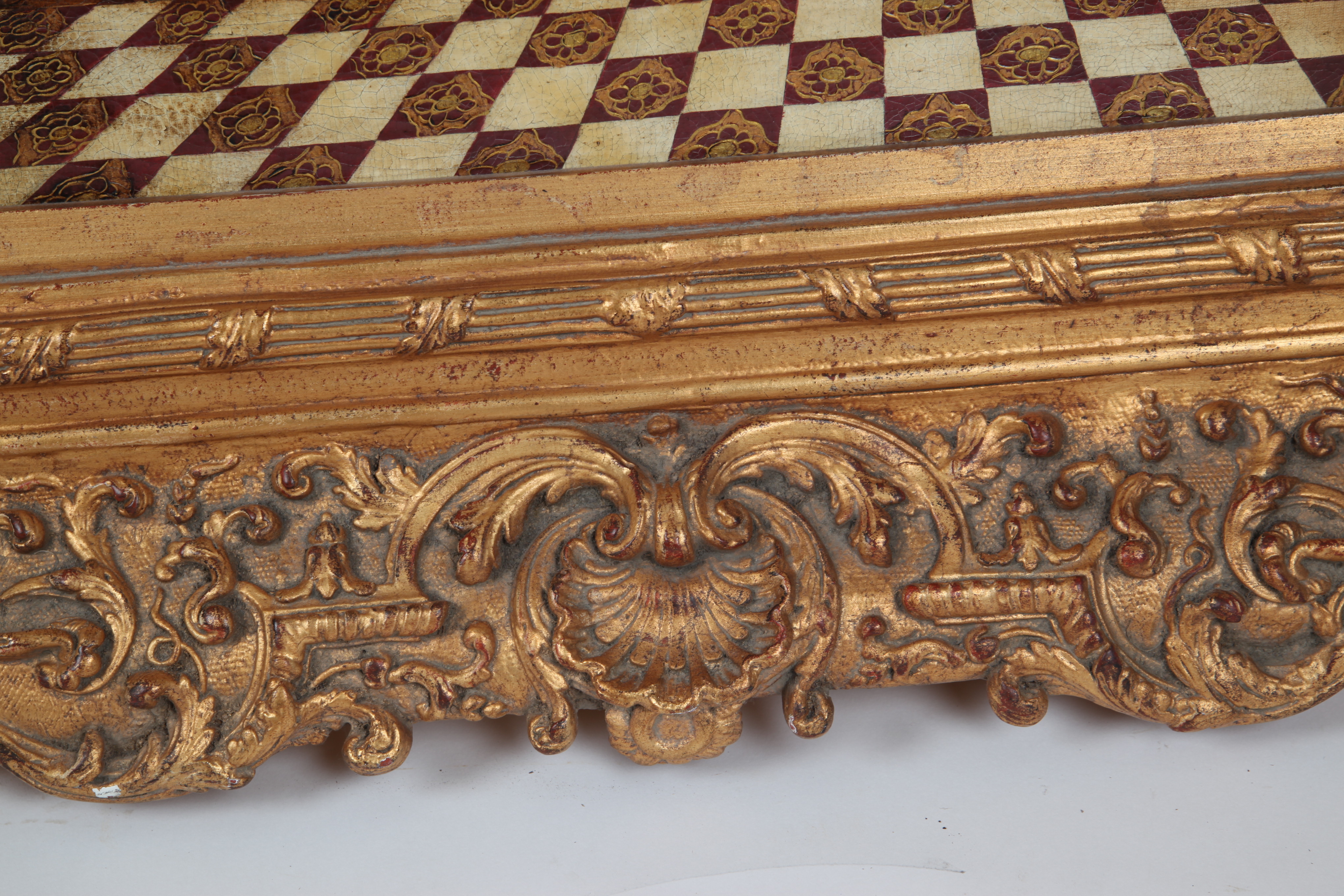 Gamiled A. Mixed Media Painting of European Cathedral Interior