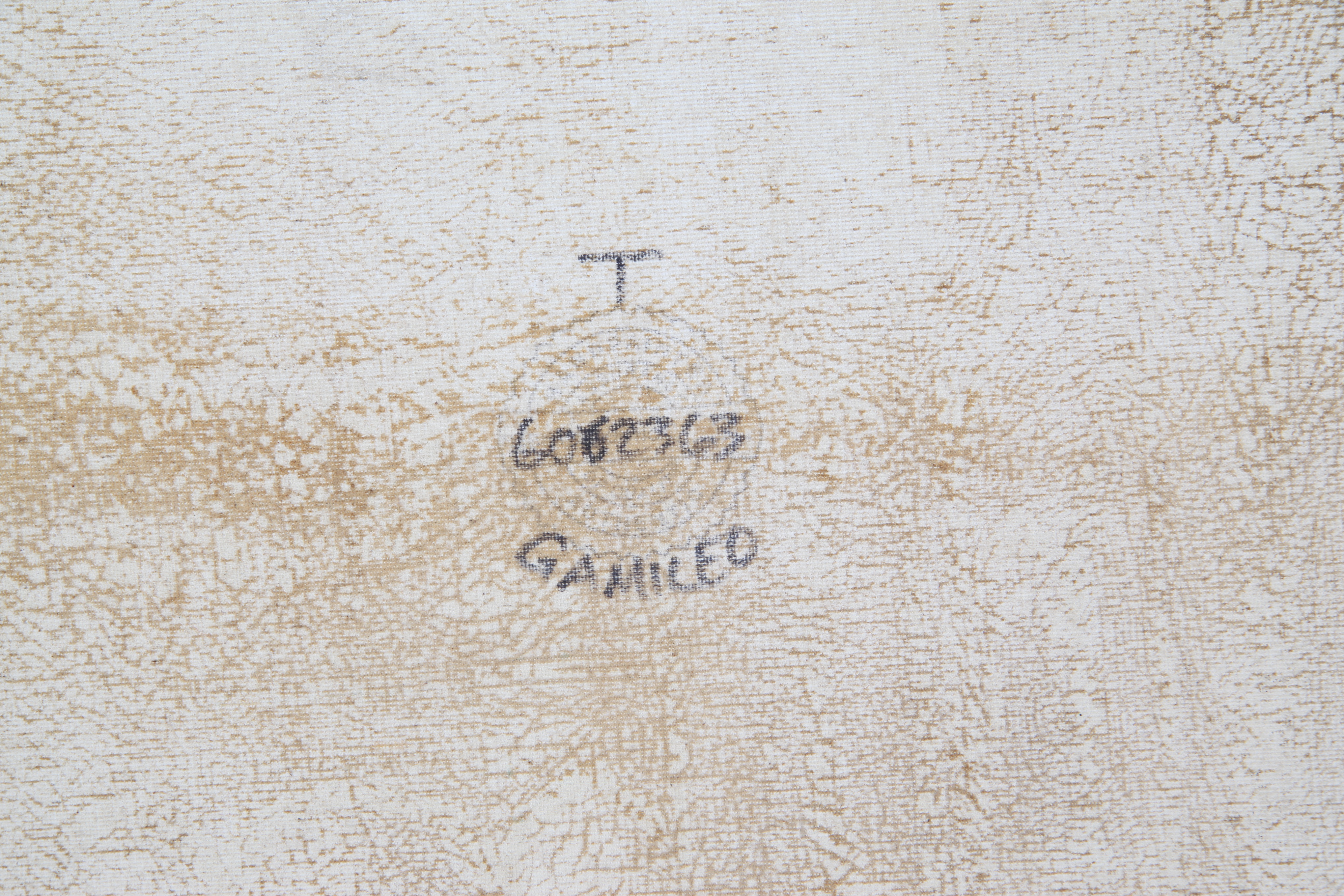 Gamiled A. Mixed Media Painting of European Cathedral Interior