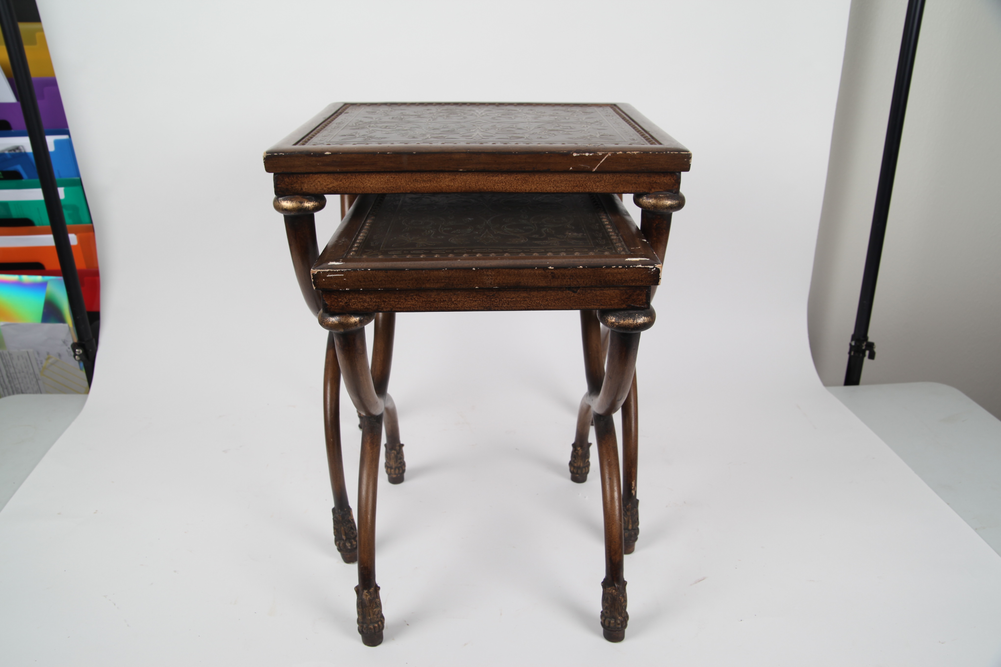 Two Decorative Nesting Tables