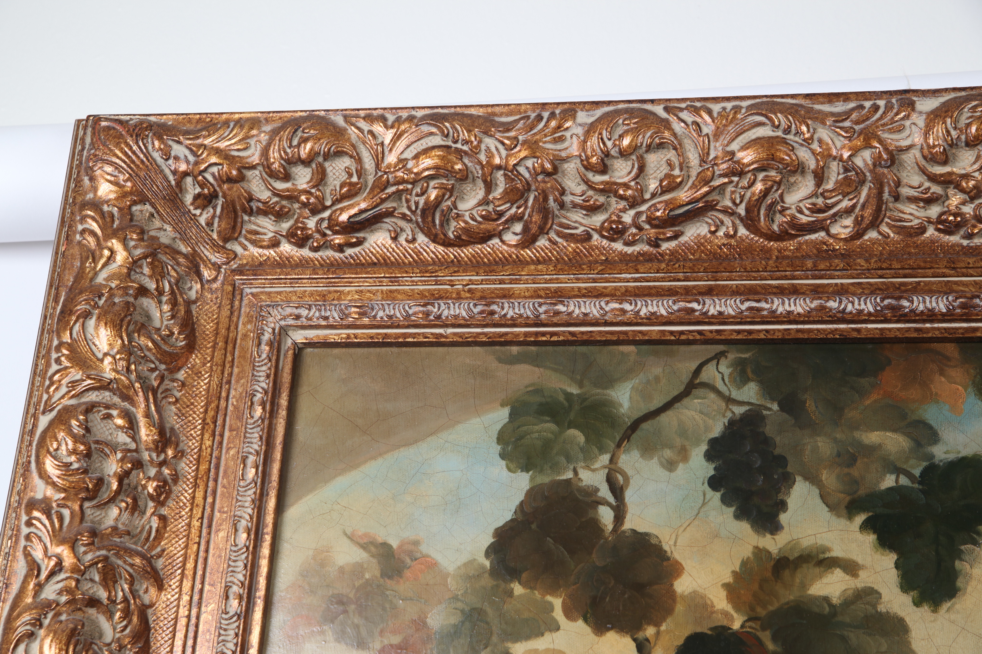 Schroter Oil Painting of 18th Century French Scene