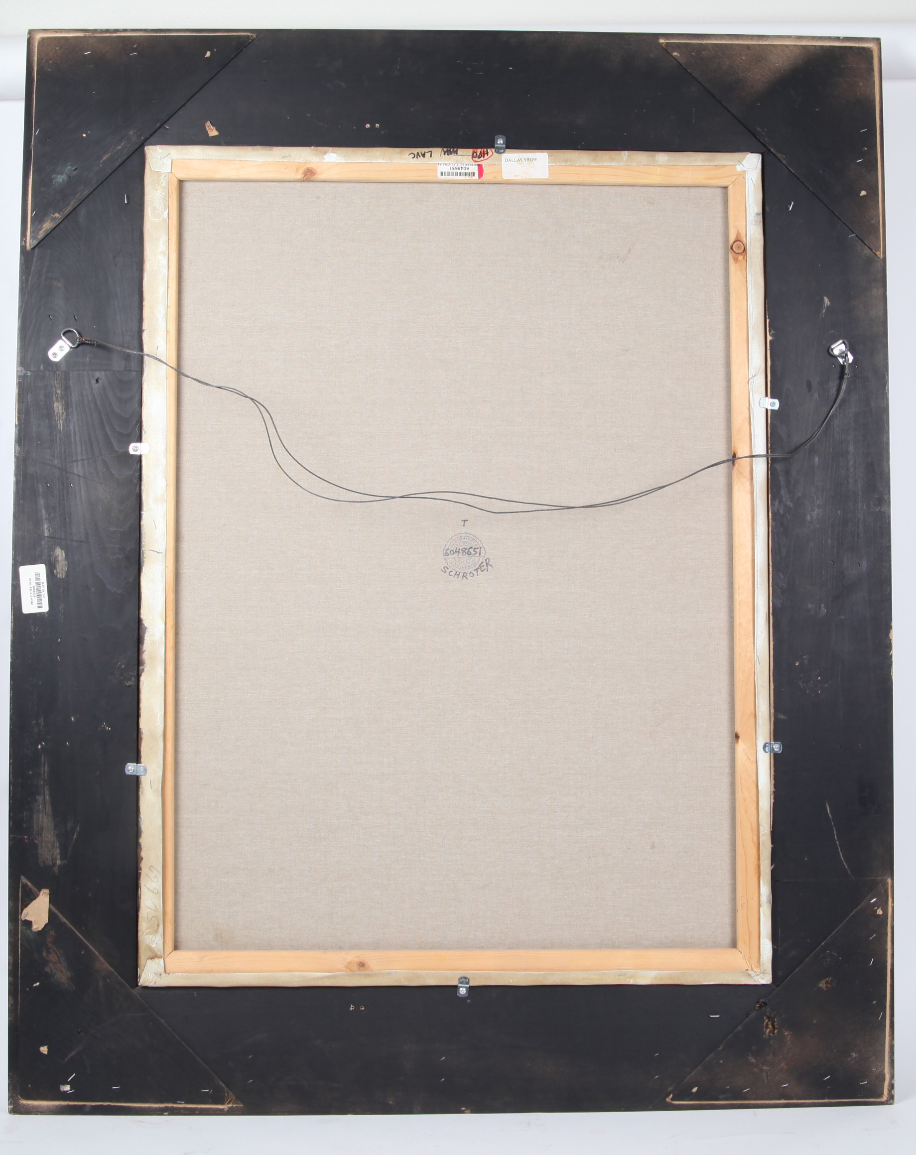 Schroter Oil Painting of 18th Century French Scene