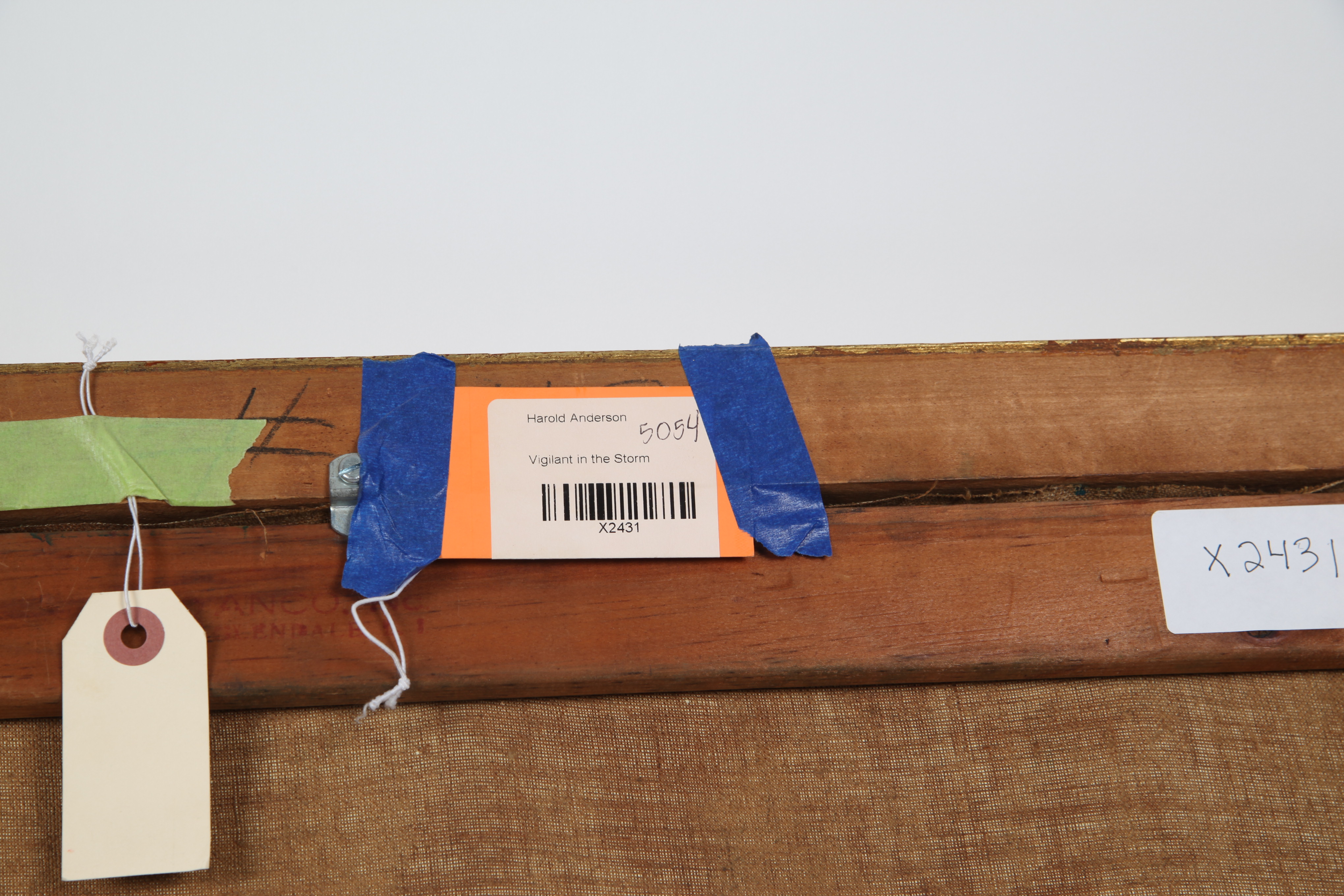 Harold Anderson Oil Painting On Canvas "Vigilant in the Storm"