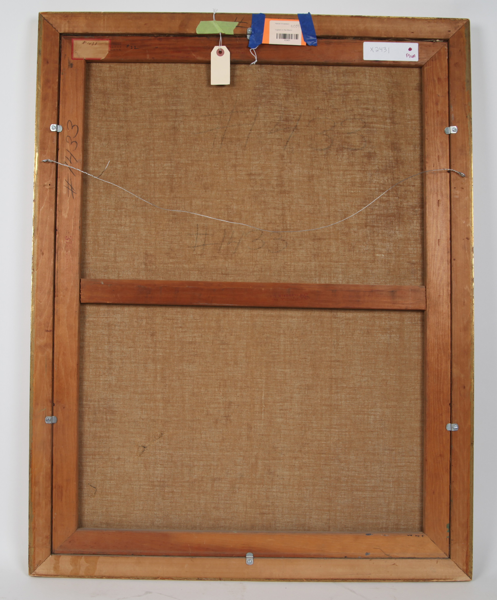 Harold Anderson Oil Painting On Canvas "Vigilant in the Storm"