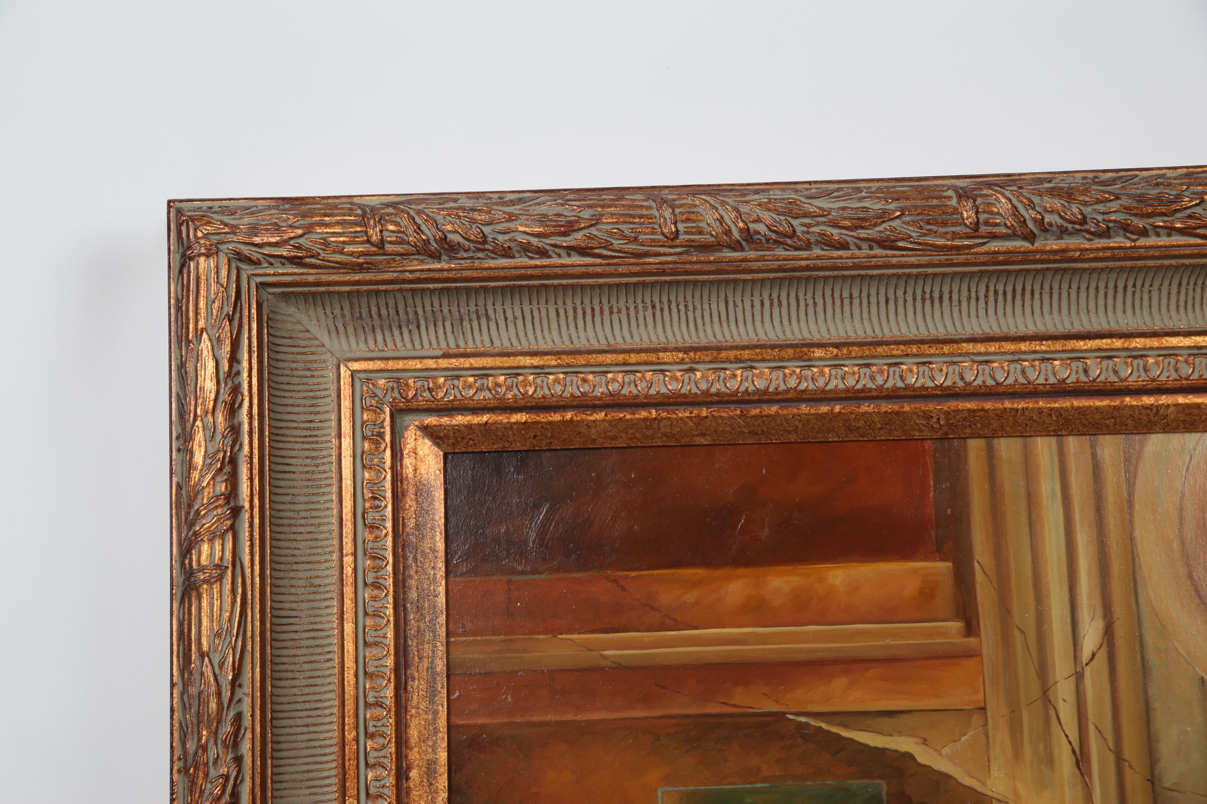 John Alpha Copy Oil Painting After Elaine Vollherbst's "The Sighthounds"