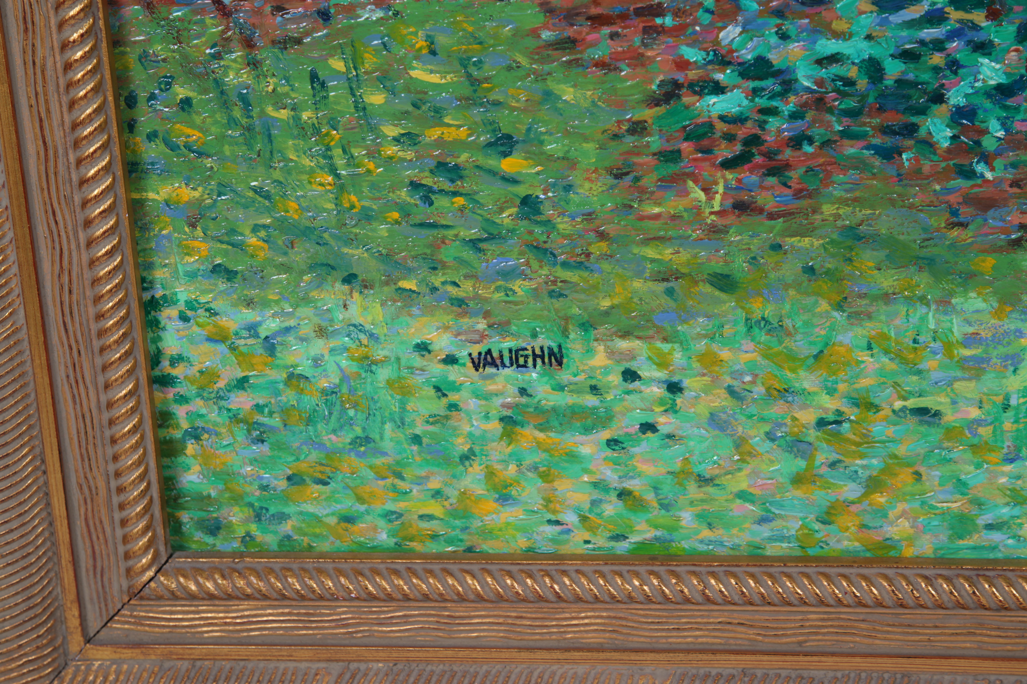 Vaughn Oil Painting of Villa Garden