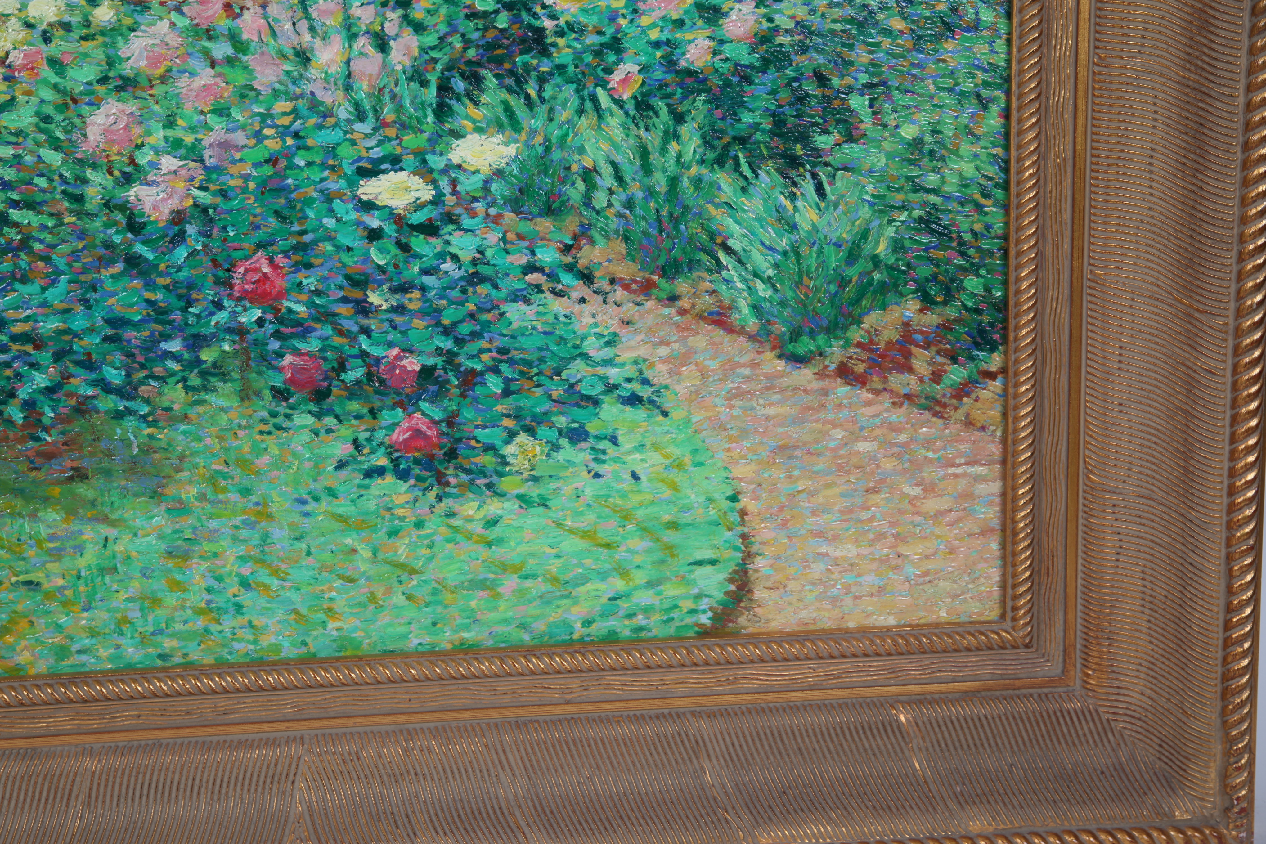 Vaughn Oil Painting of Villa Garden