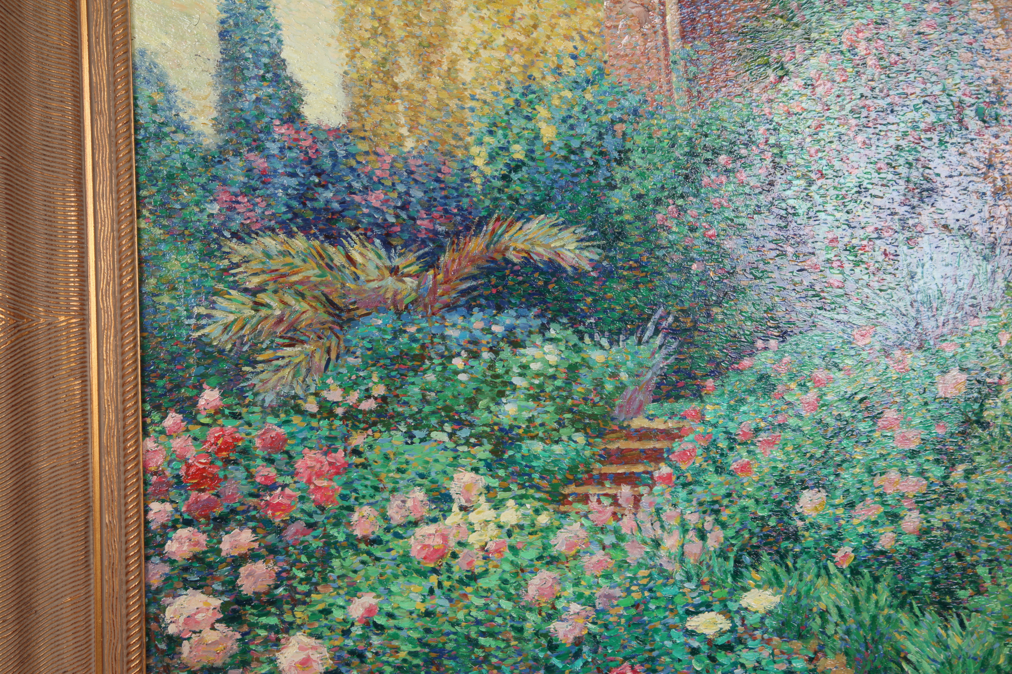 Vaughn Oil Painting of Villa Garden