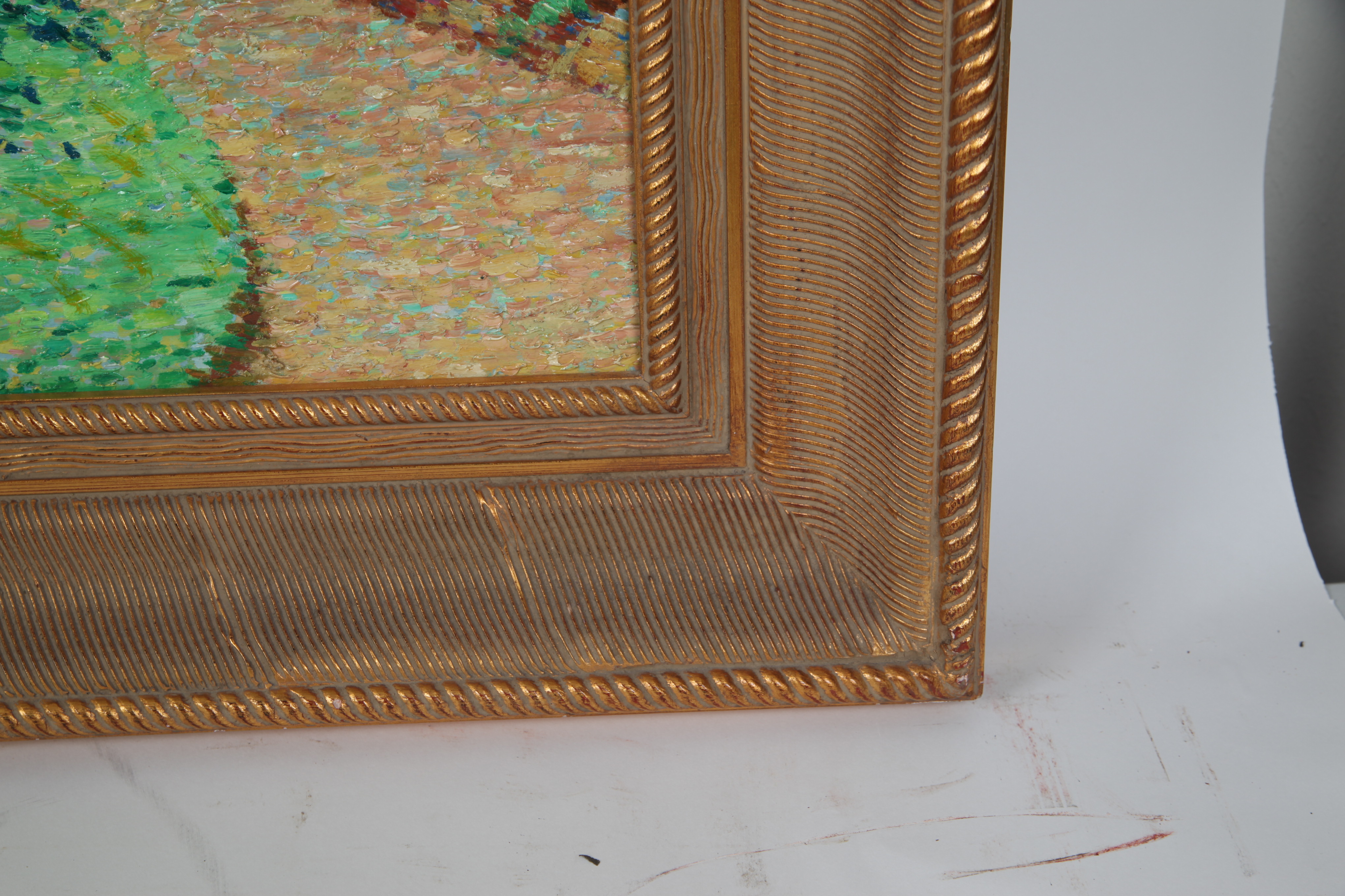 Vaughn Oil Painting of Villa Garden