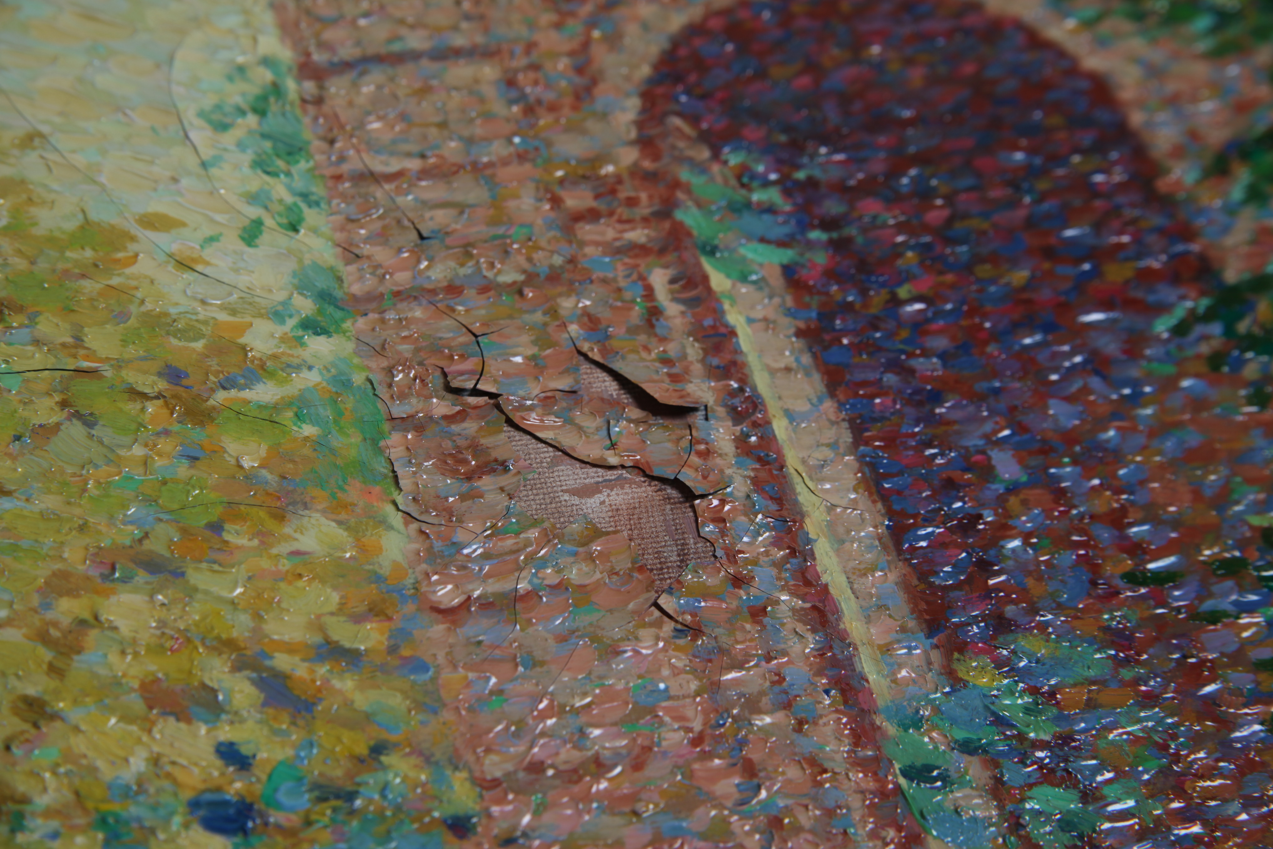 Vaughn Oil Painting of Villa Garden