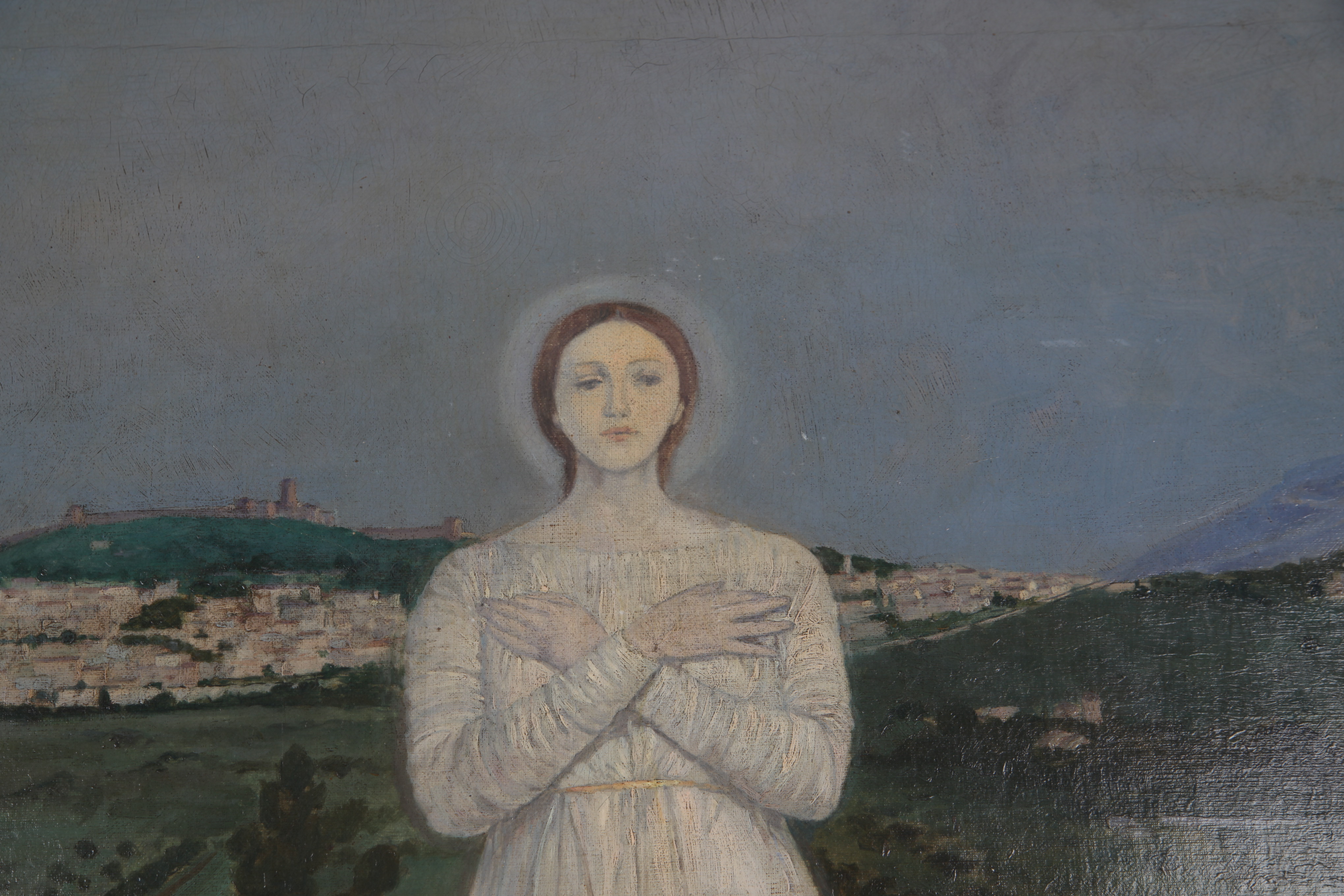 Copy Oil Painting of Luigi Serra "The Apparition"