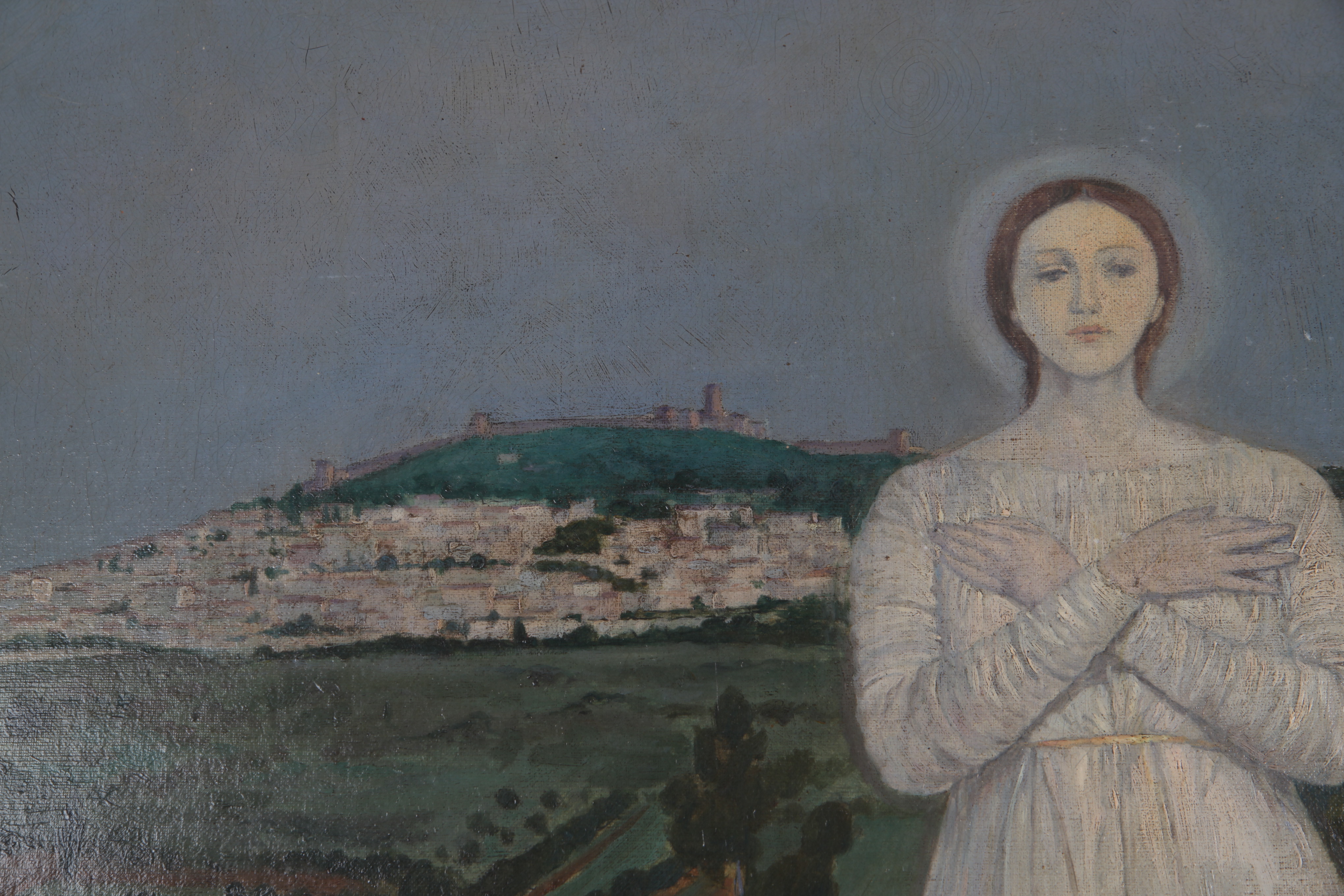 Copy Oil Painting of Luigi Serra "The Apparition"