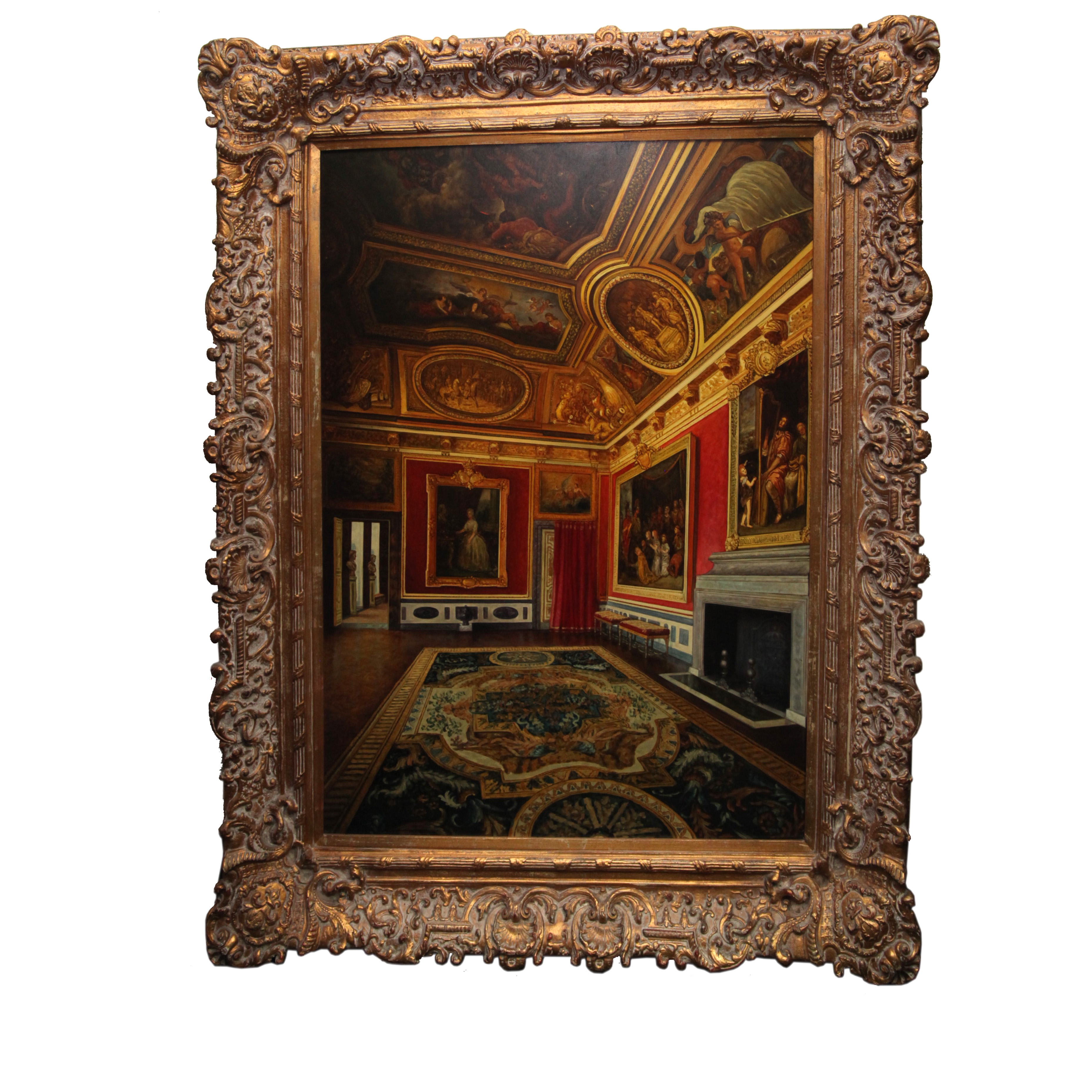 Palach Oil Painting of the Salon de Mars at Versailles