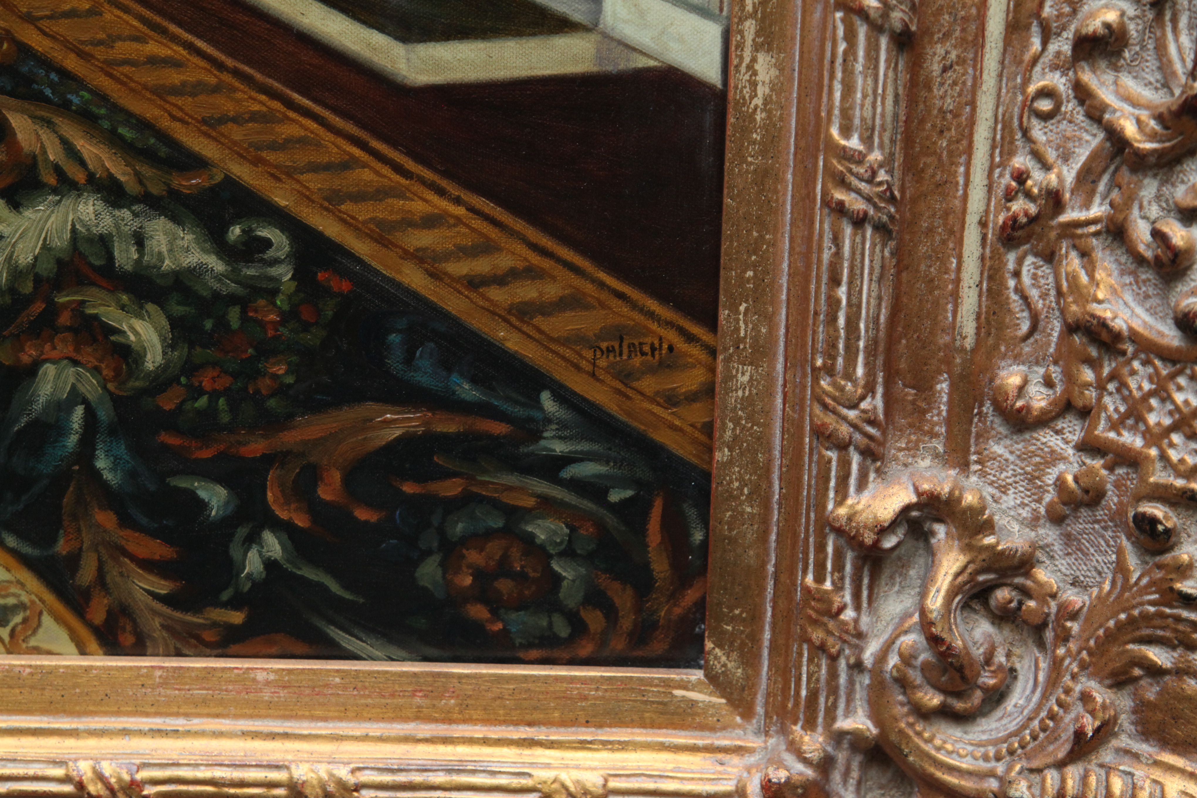 Palach Oil Painting of the Salon de Mars at Versailles