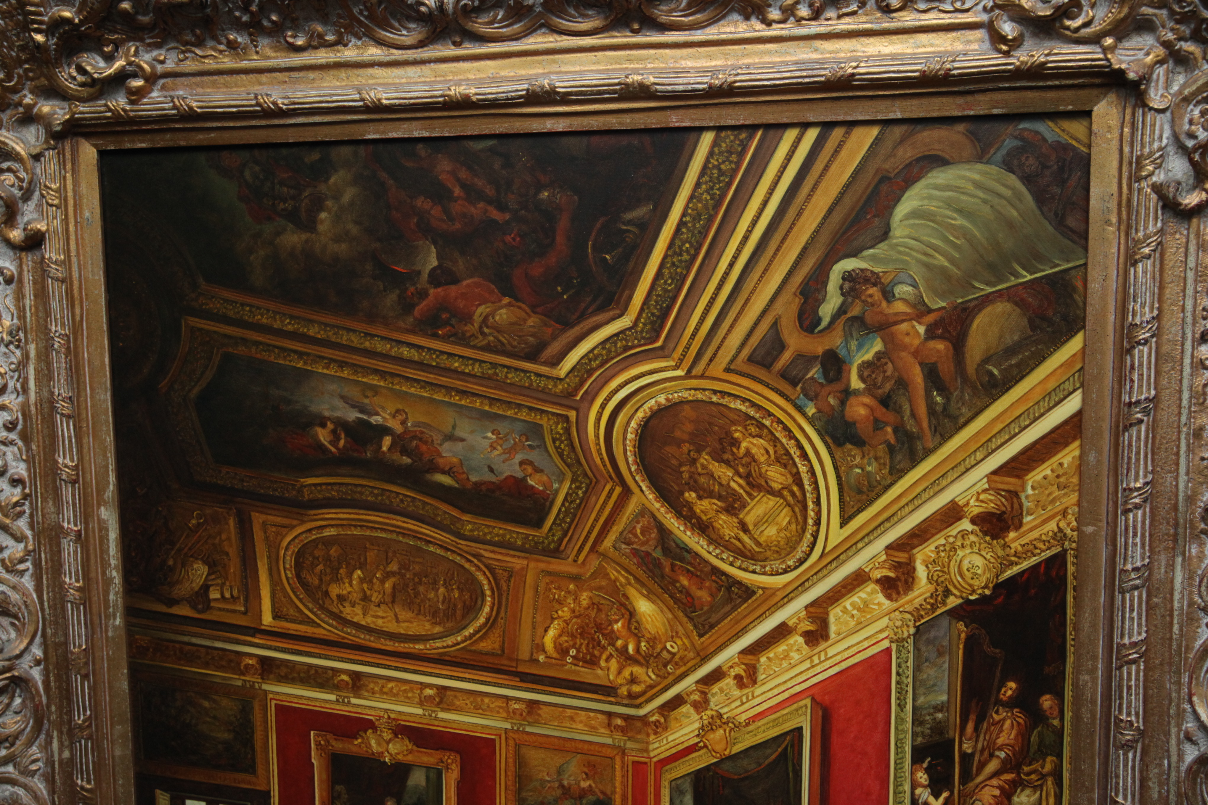 Palach Oil Painting of the Salon de Mars at Versailles