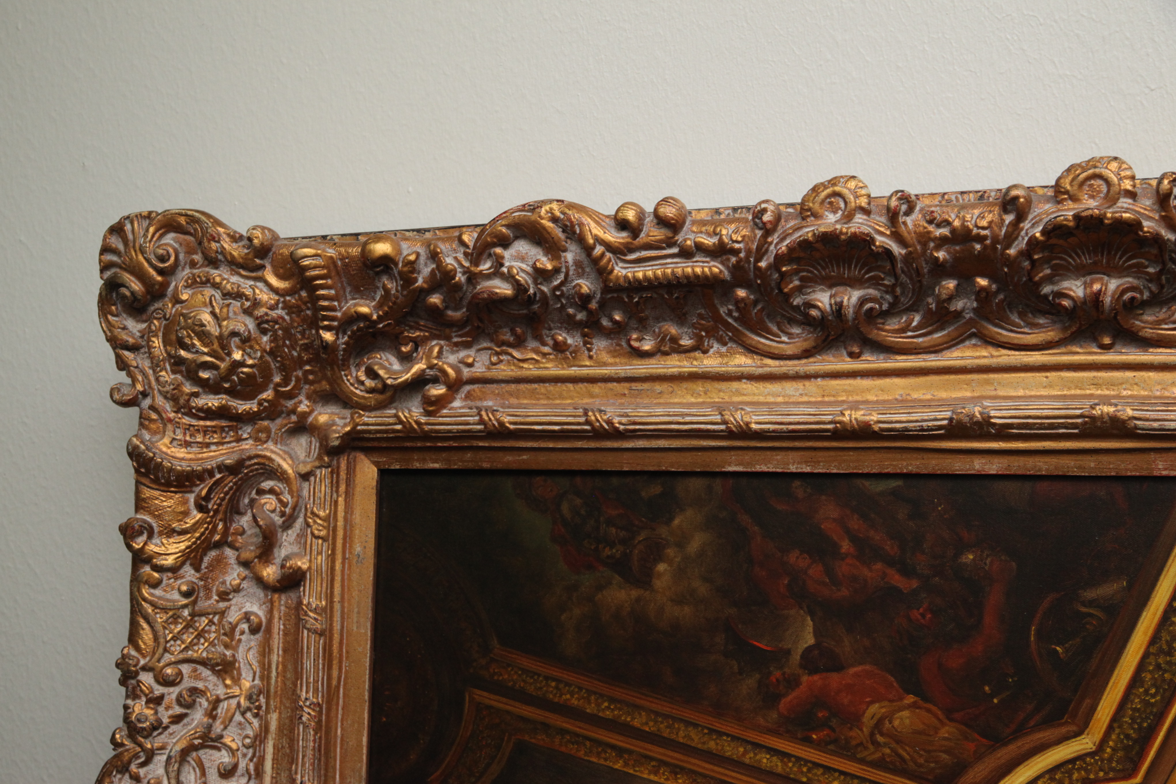 Palach Oil Painting of the Salon de Mars at Versailles